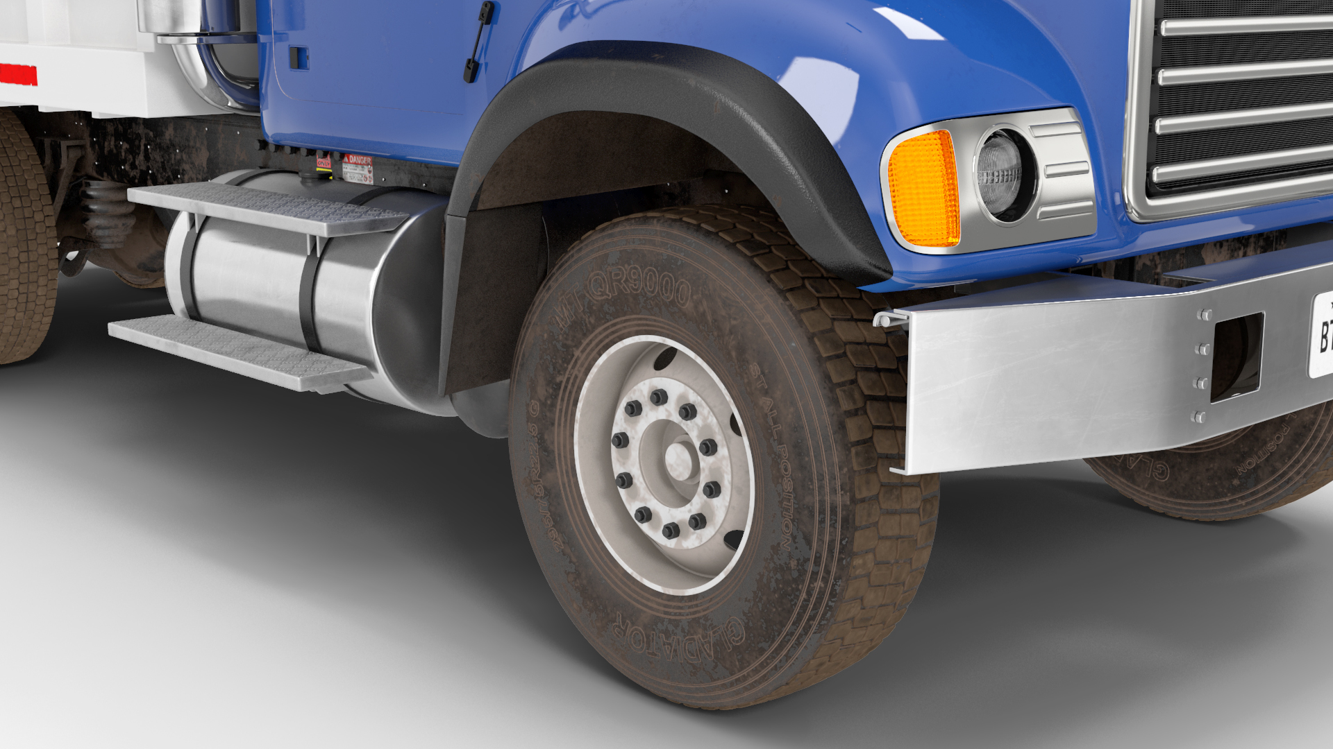 3D model Dump Truck in Hangar