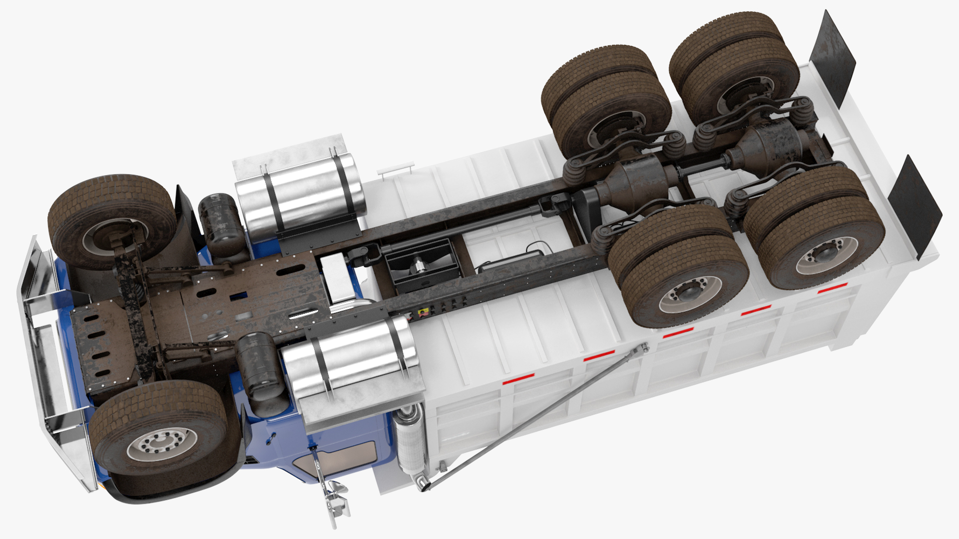 3D model Dump Truck in Hangar