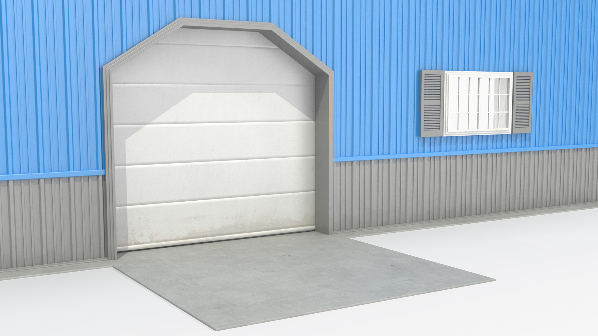 3D model Dump Truck in Hangar