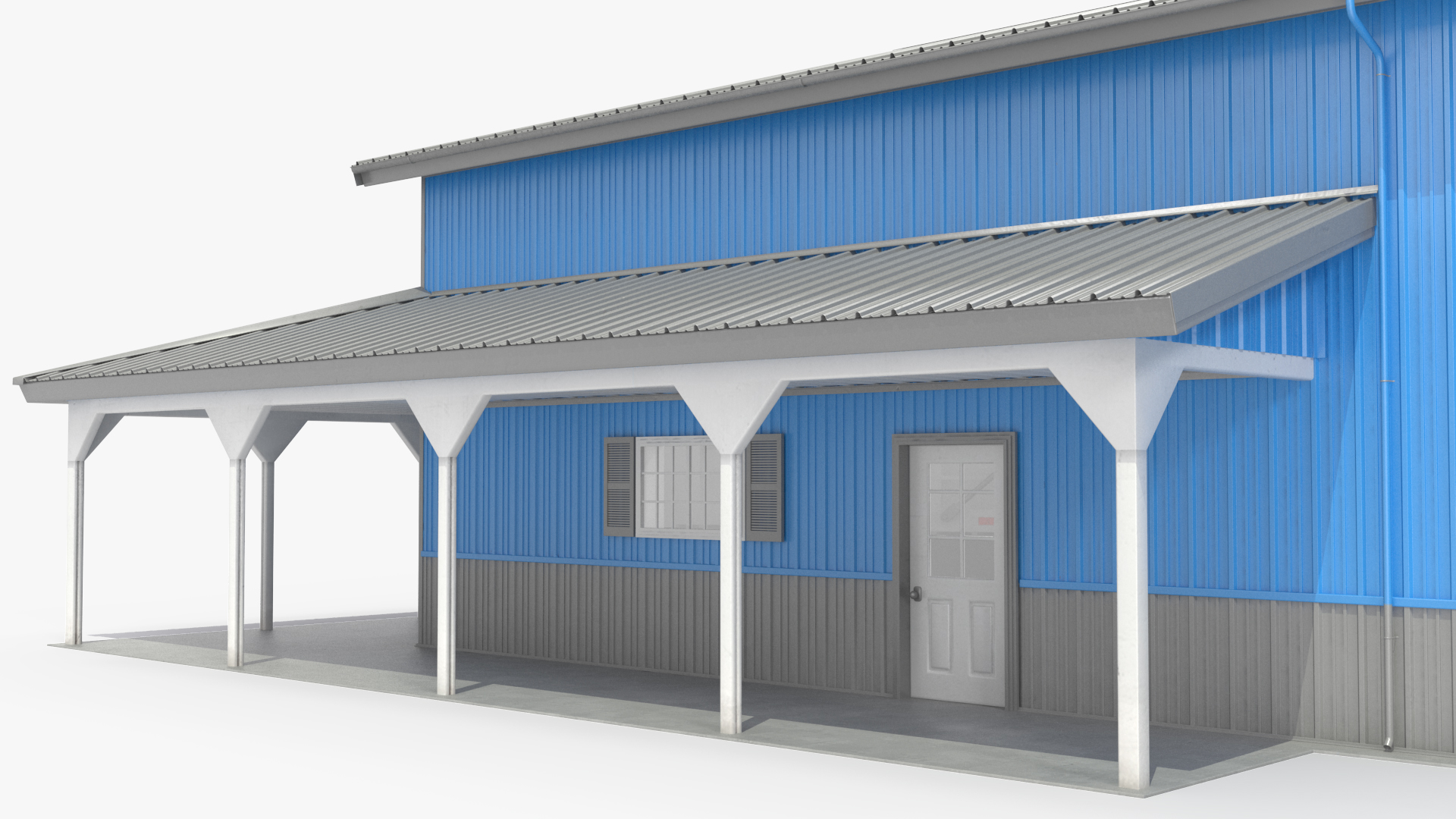 3D model Dump Truck in Hangar