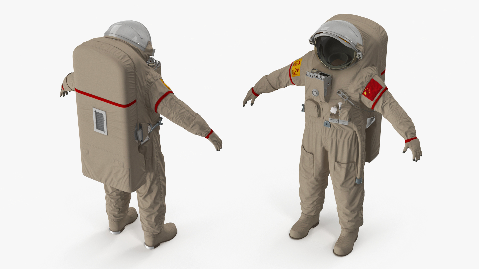 3D model China Feitian Space Suit Rigged for Maya
