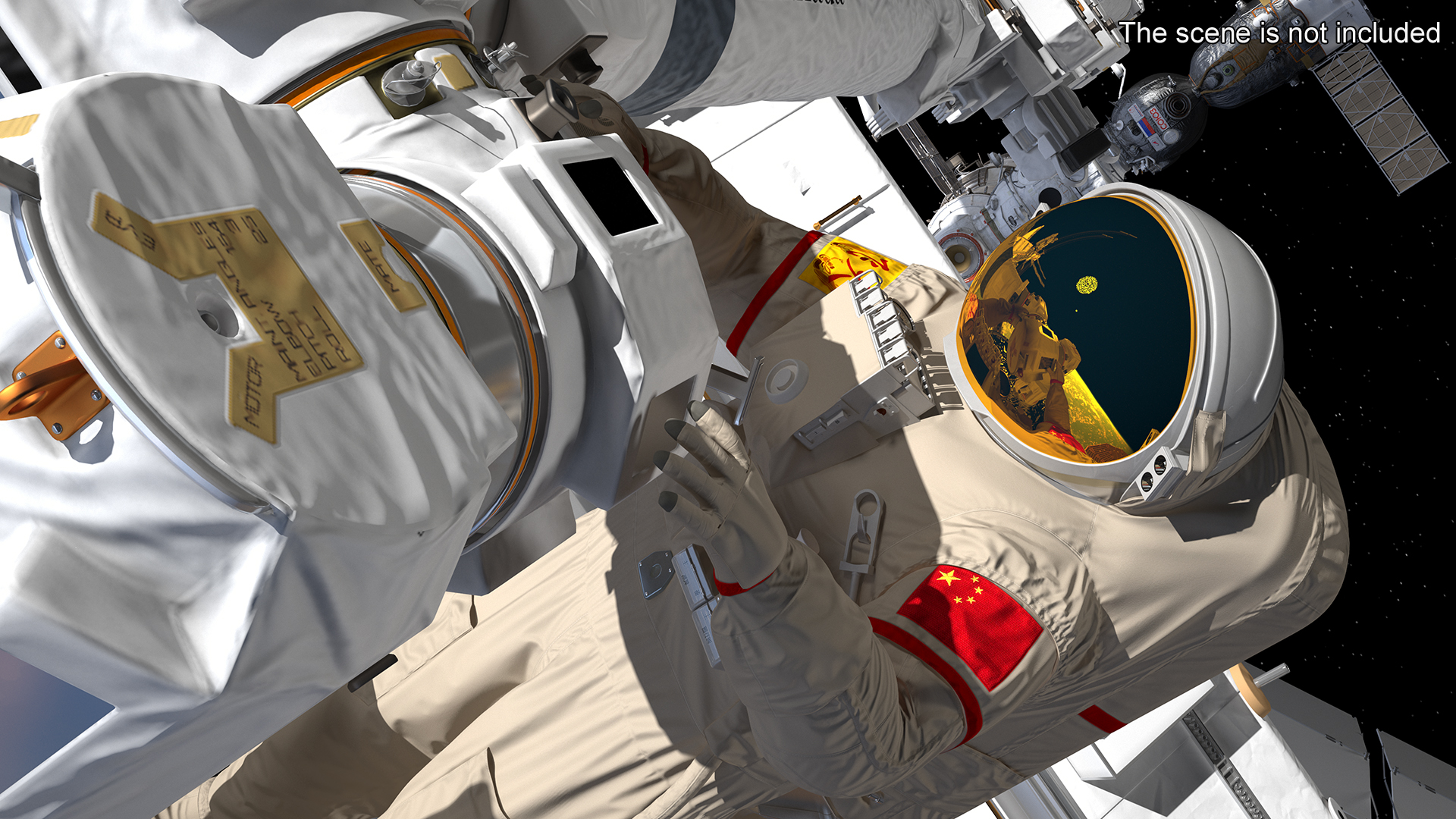 3D model China Feitian Space Suit Rigged for Maya