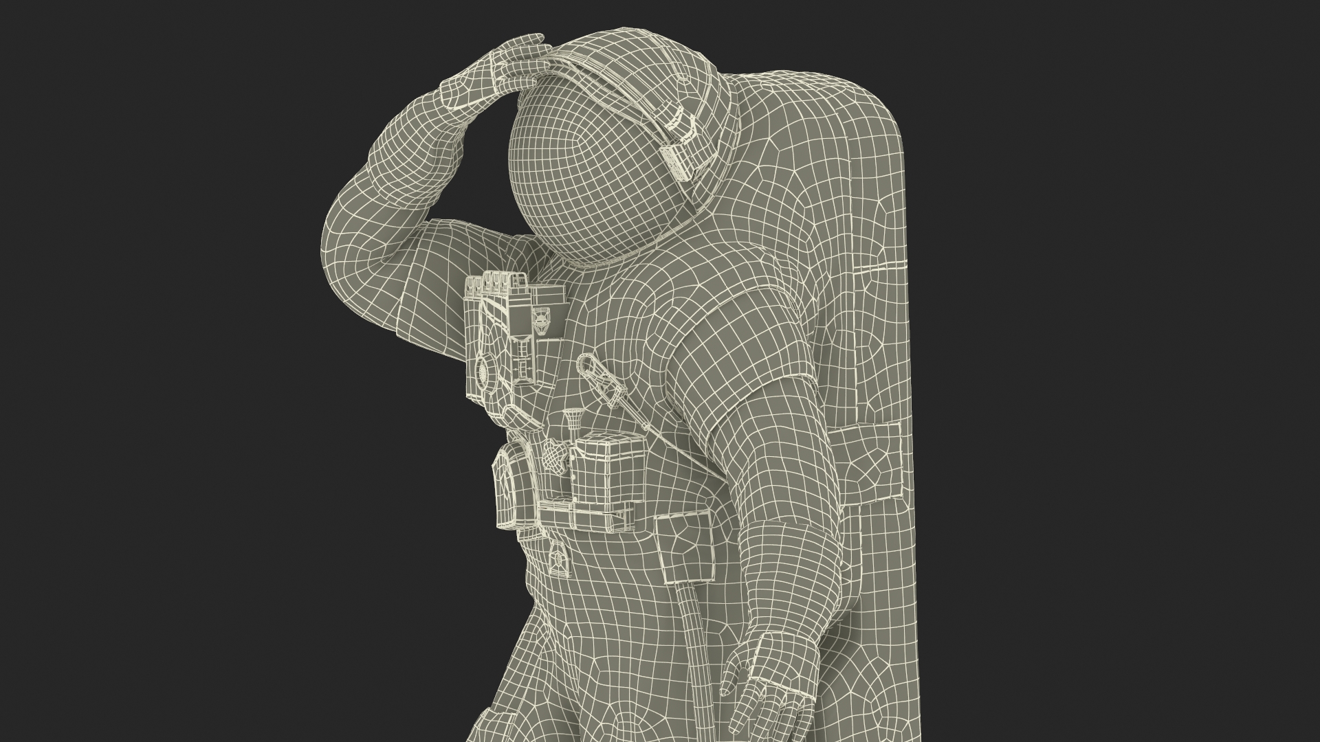 3D model China Feitian Space Suit Rigged for Maya