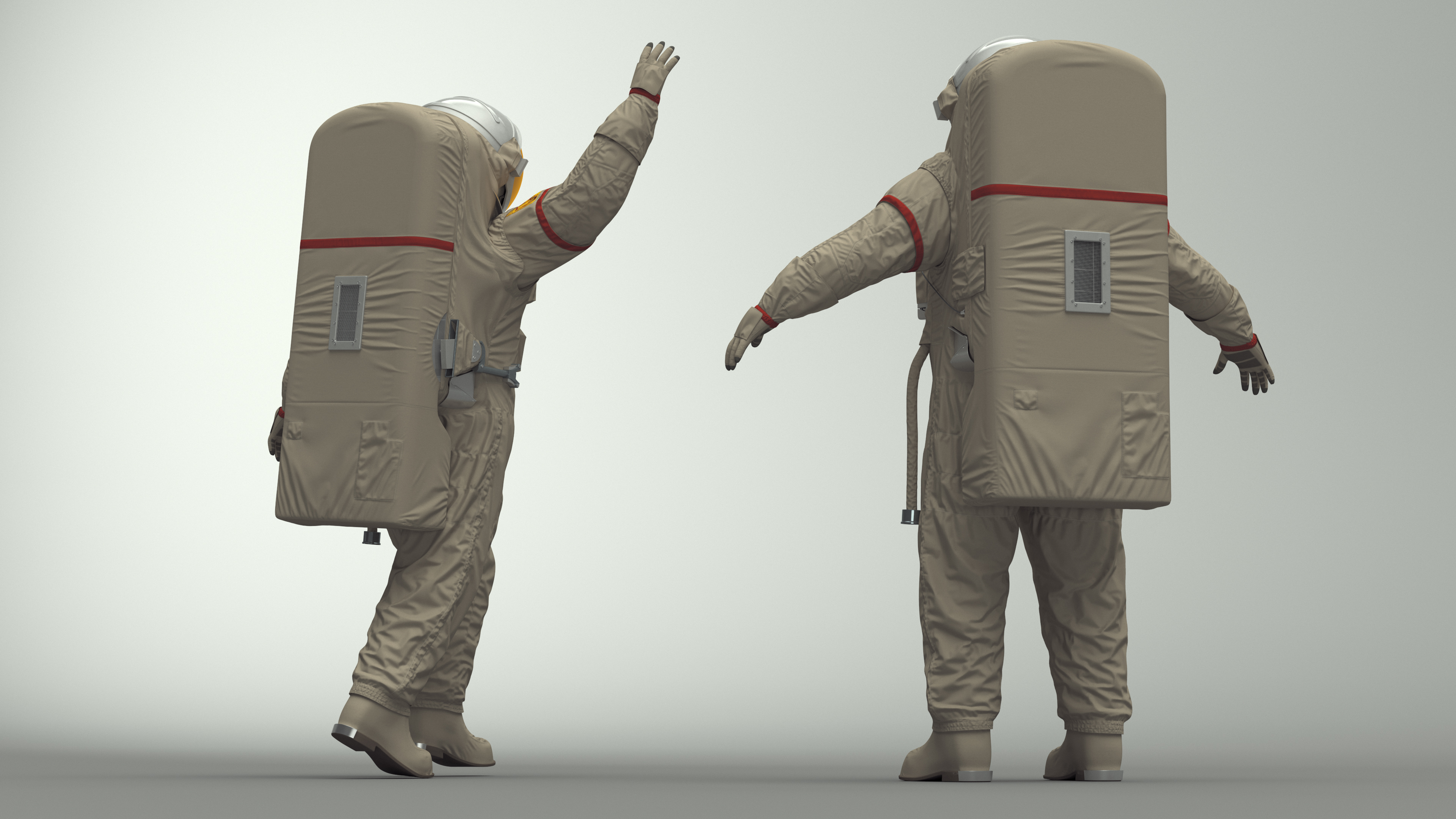 3D model China Feitian Space Suit Rigged for Maya