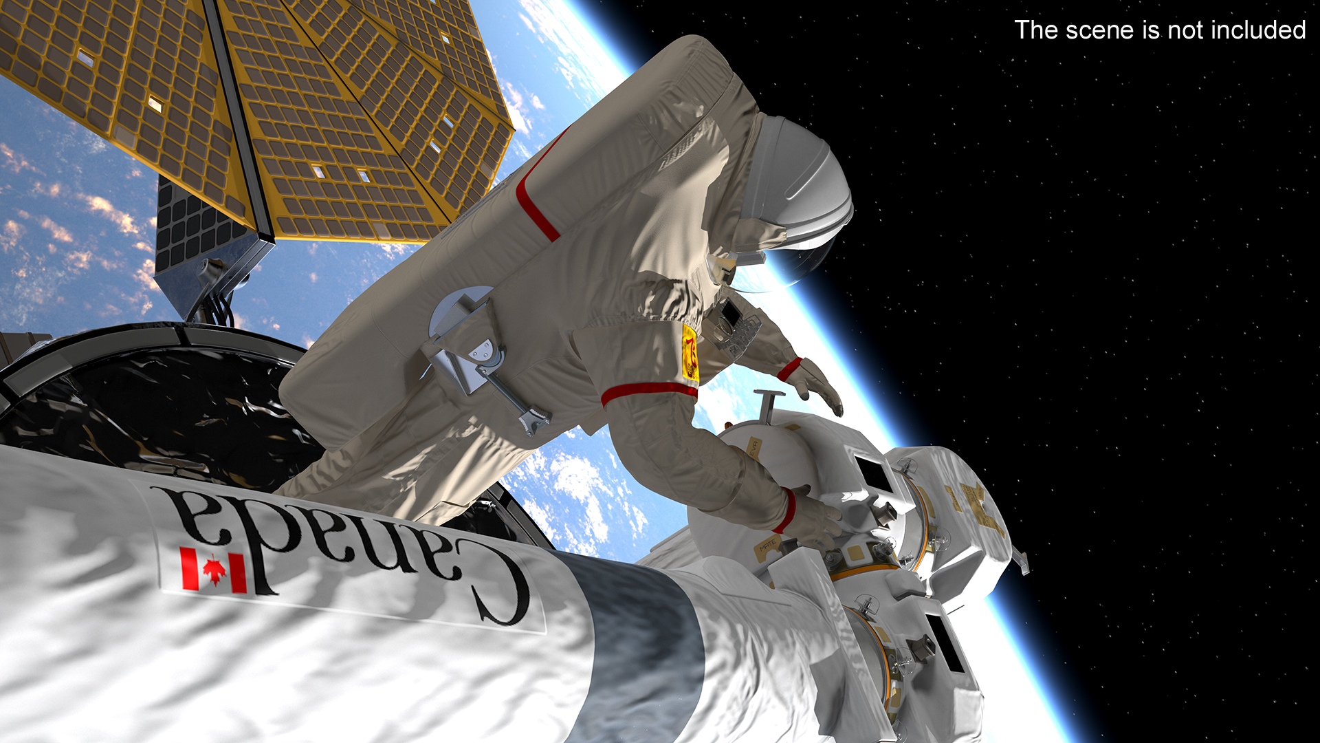 3D model China Feitian Space Suit Rigged for Maya