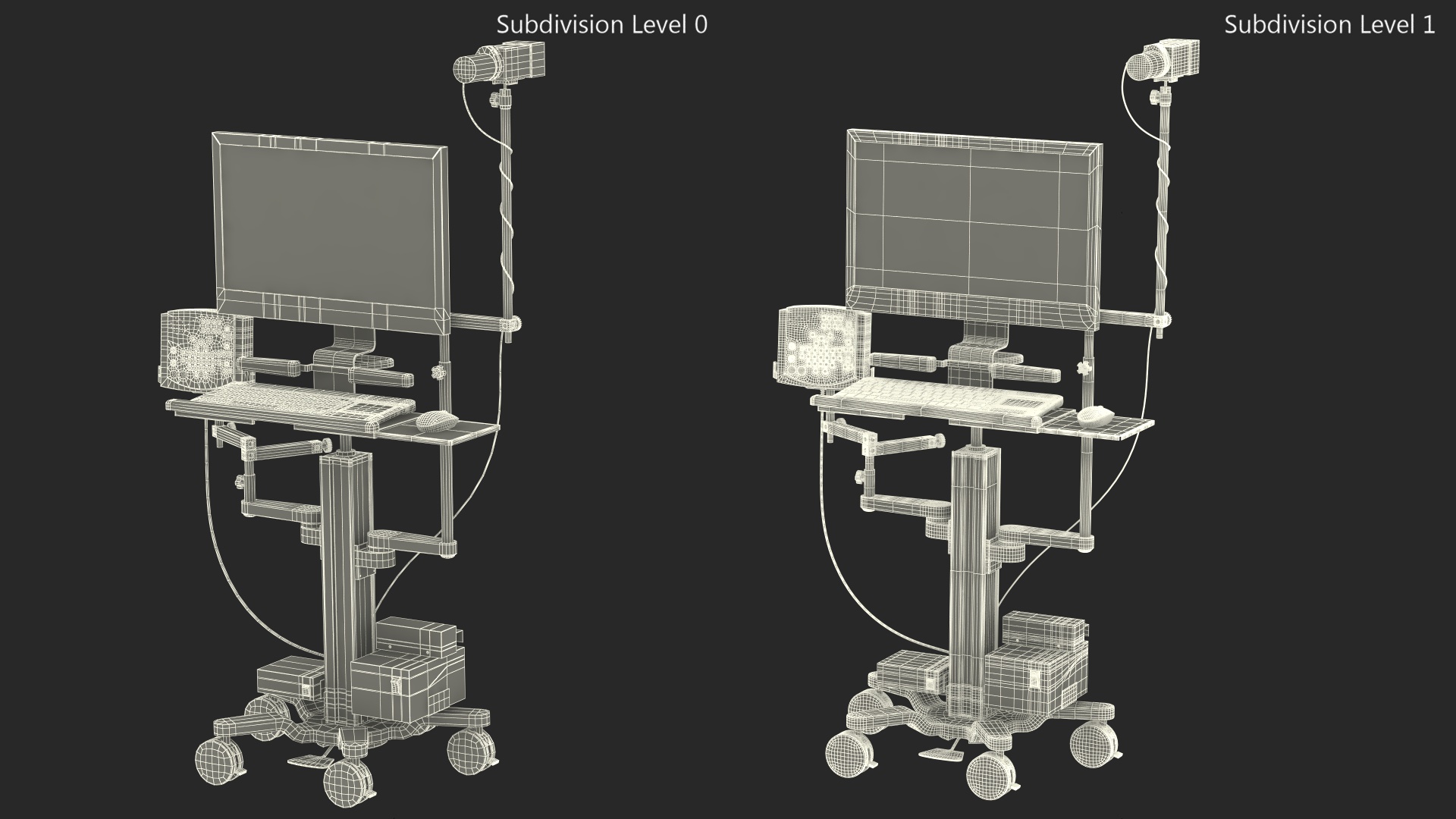 Electroencephalography EEG Machine 3D model