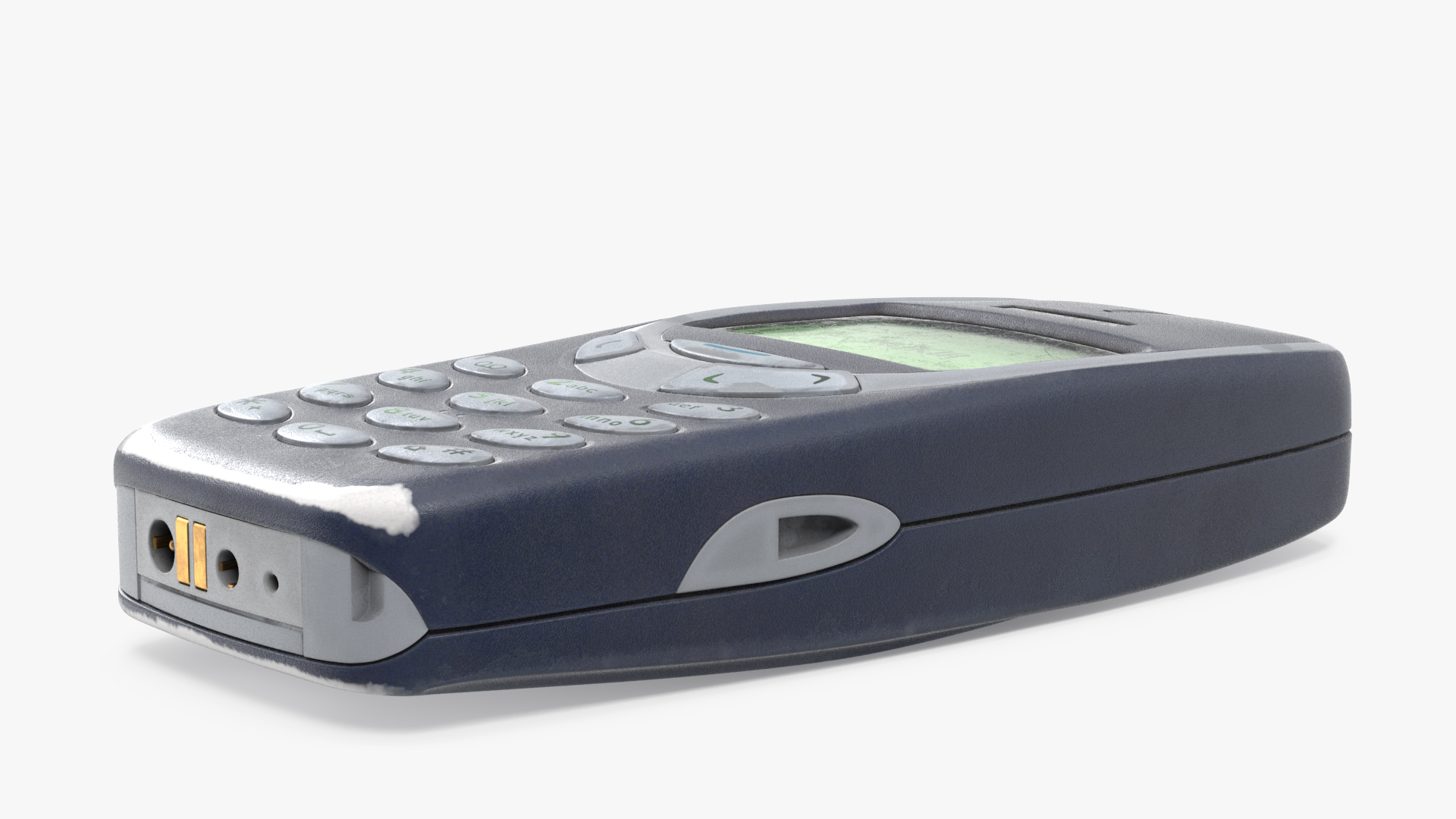 3D Worn Phone Nokia 3310 Switched On model