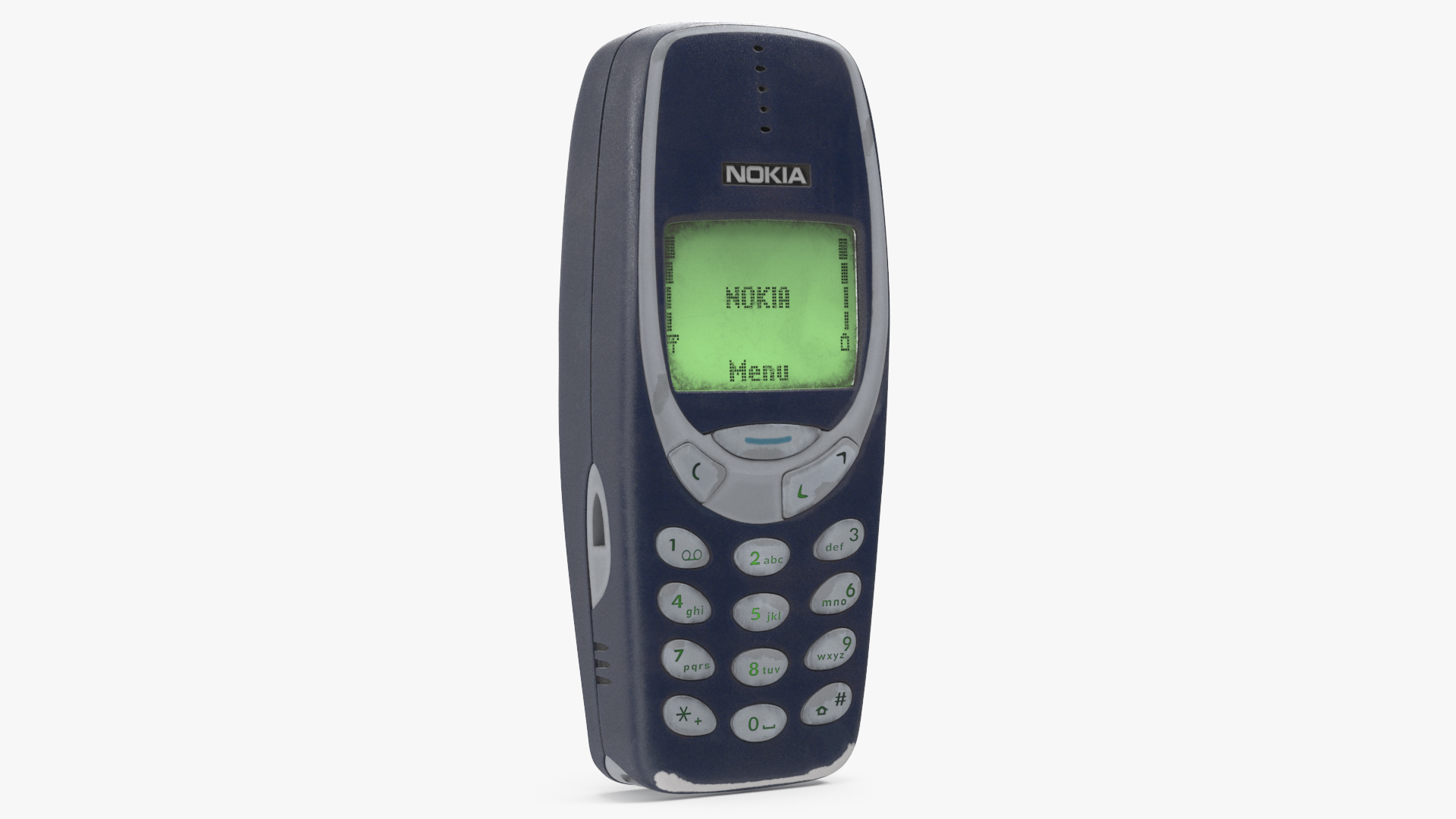 3D Worn Phone Nokia 3310 Switched On model
