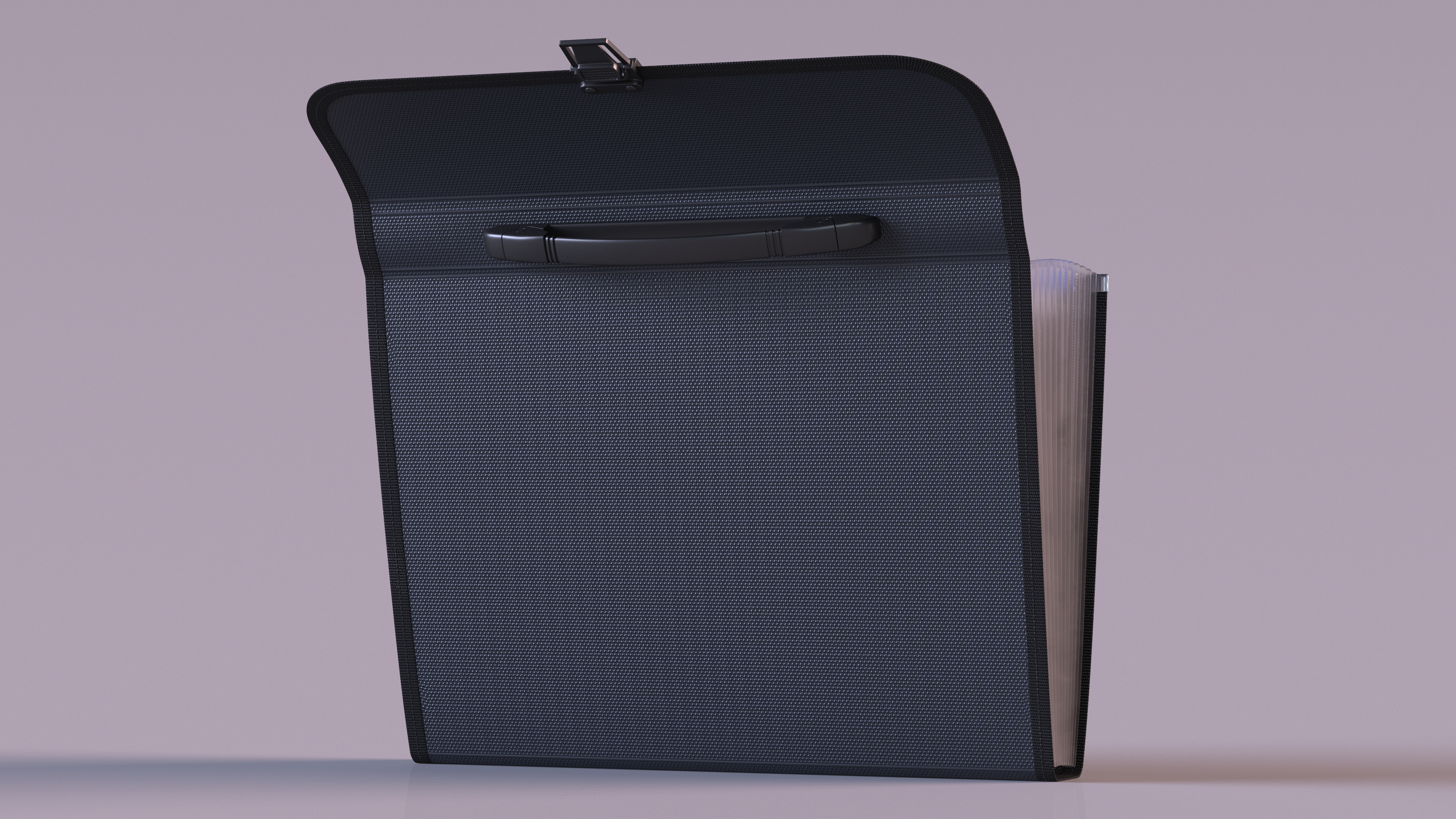 3D Accordion Document Holder Black Open