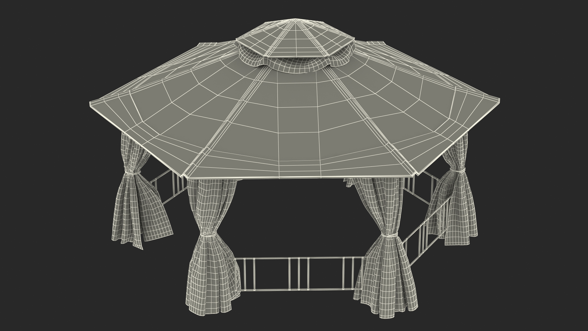 3D model Garden Fabric Canopy