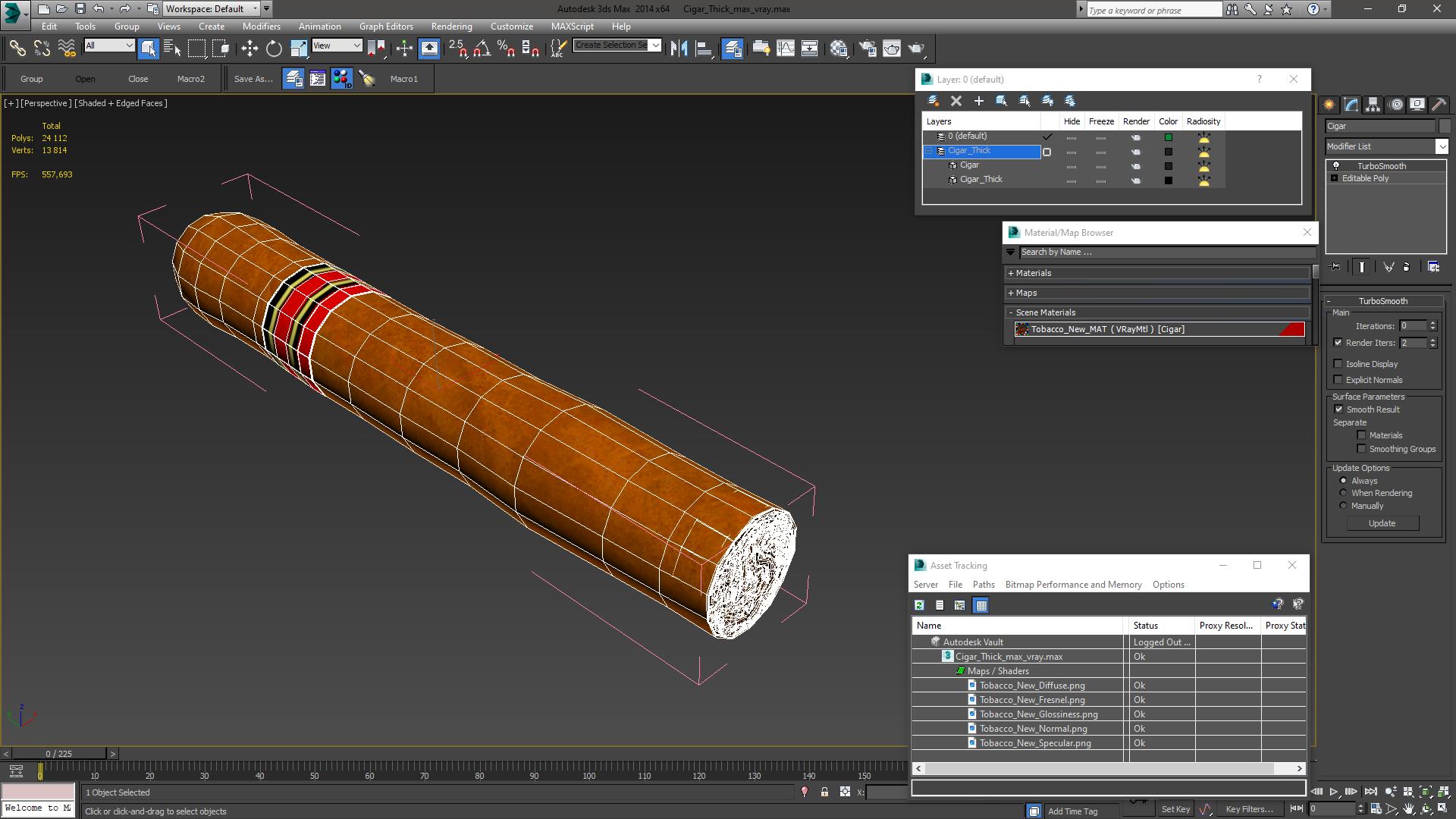 3D Cigar Thick