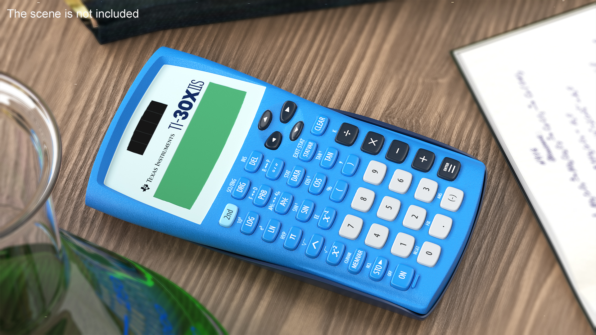 Scientific Calculator Blue Switched OFF 3D model