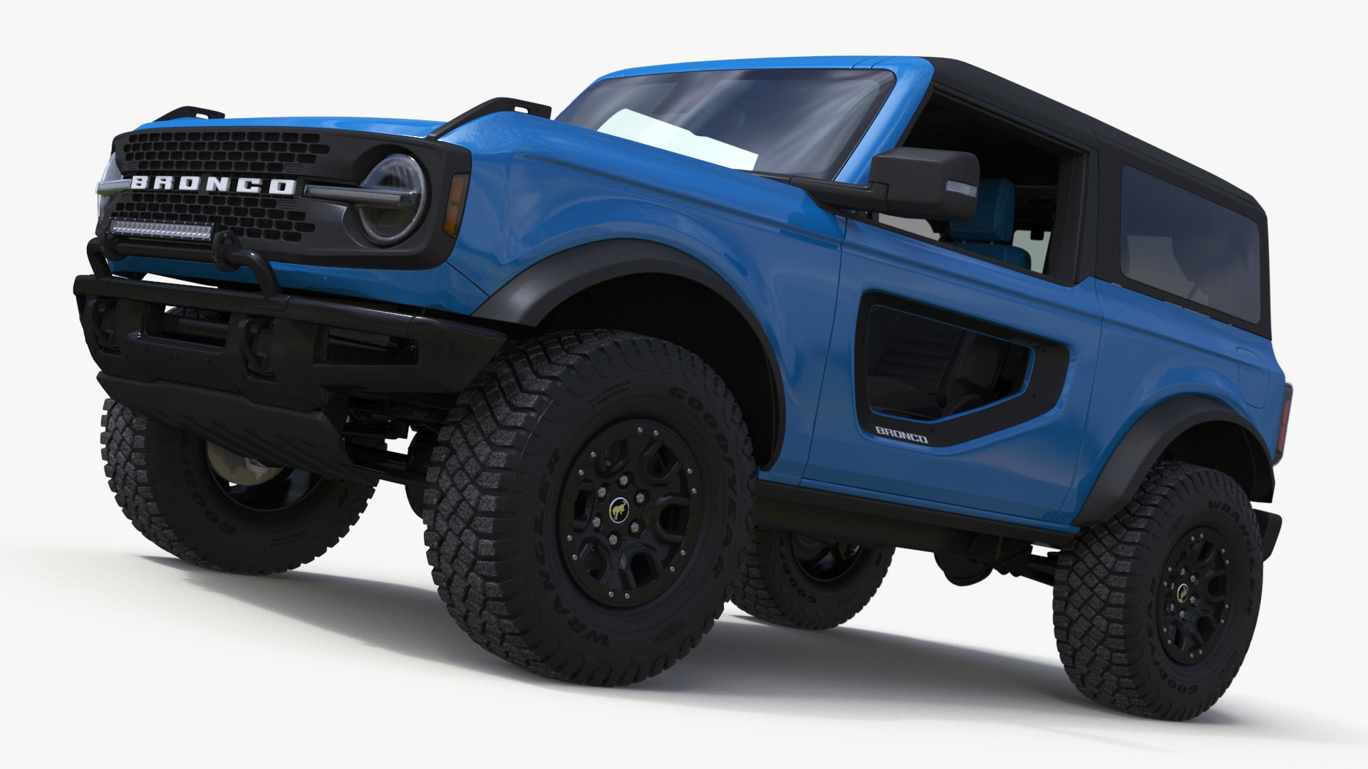 3D model Ford Bronco Off Road SUV Antimatter Blue