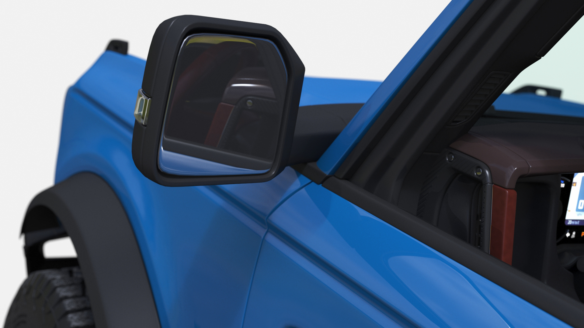 3D model Ford Bronco Off Road SUV Antimatter Blue