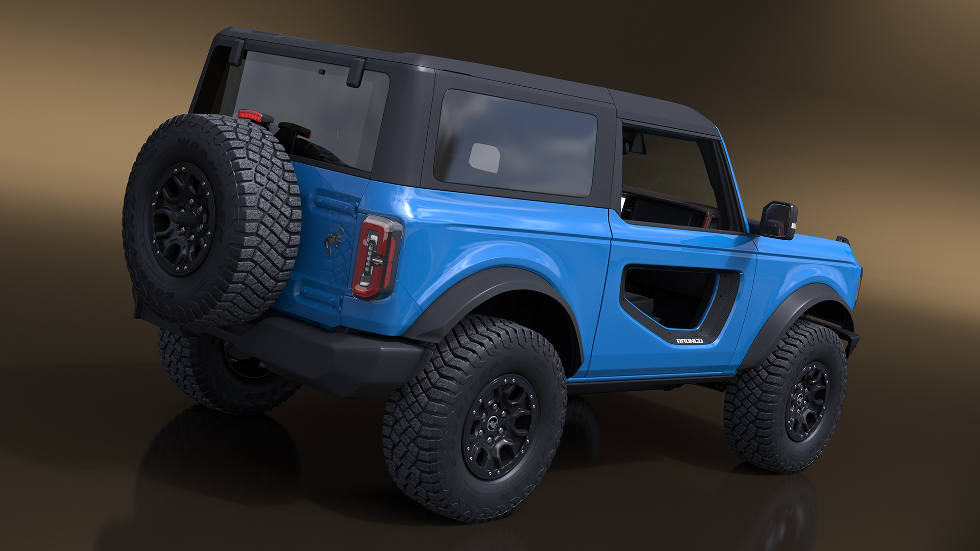 3D model Ford Bronco Off Road SUV Antimatter Blue