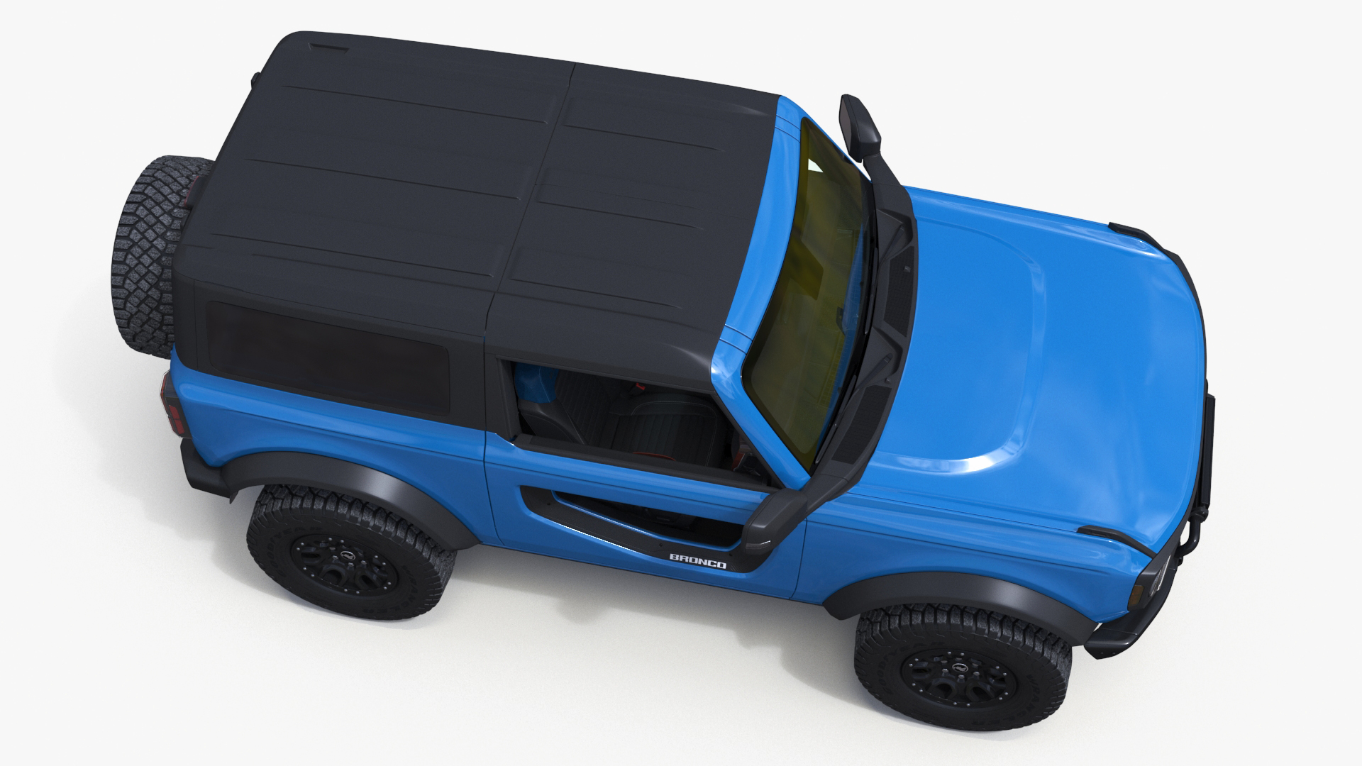 3D model Ford Bronco Off Road SUV Antimatter Blue