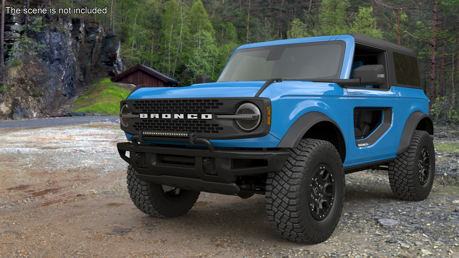3D model Ford Bronco Off Road SUV Antimatter Blue