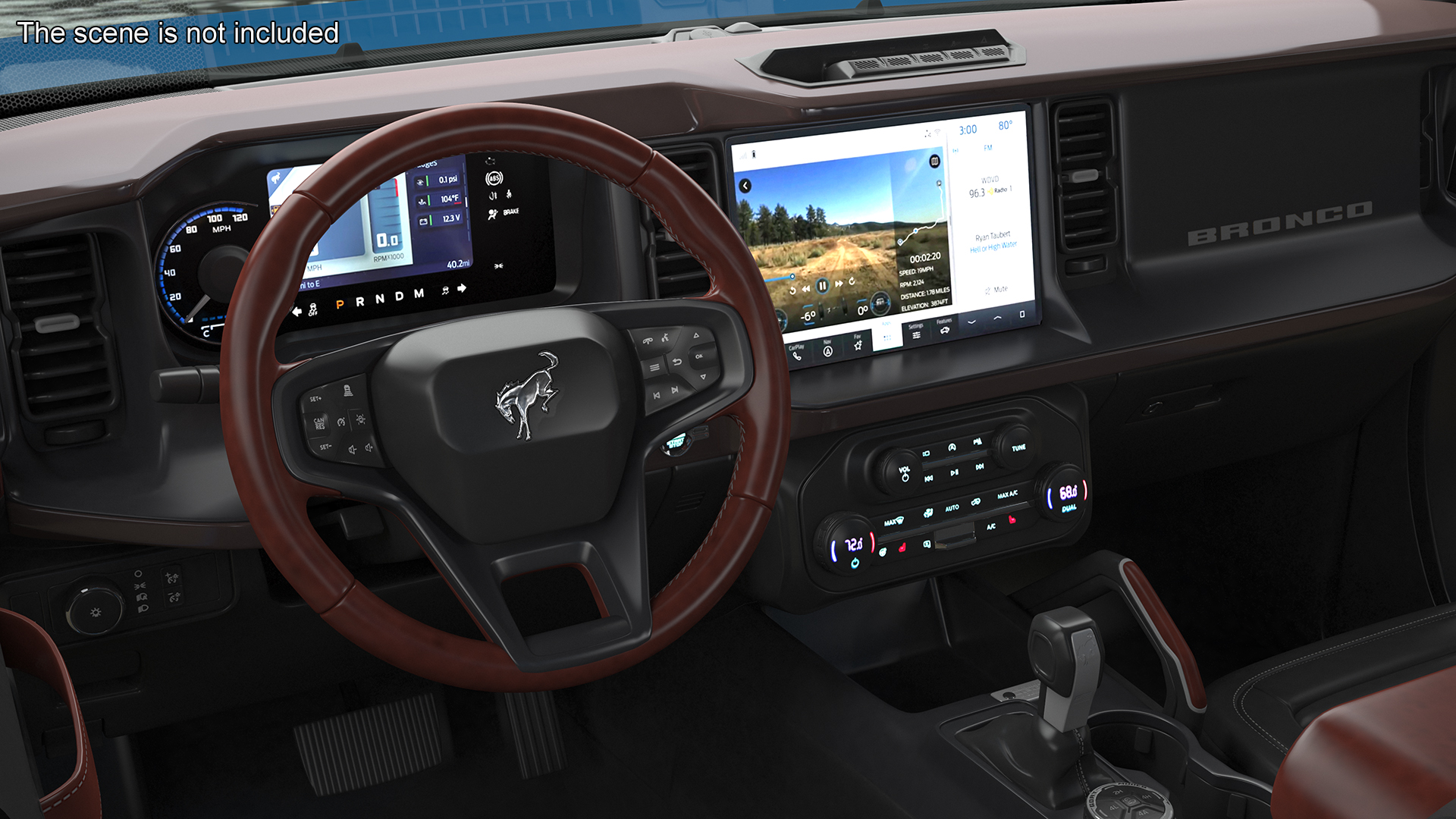 3D model Ford Bronco Off Road SUV Antimatter Blue