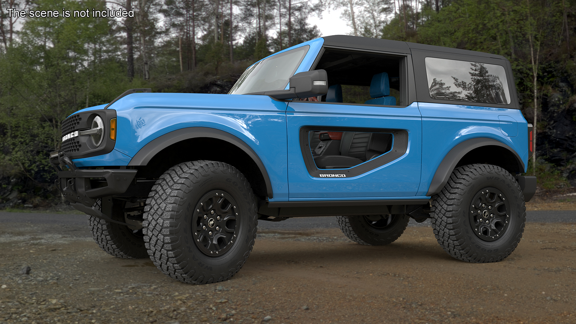 3D model Ford Bronco Off Road SUV Antimatter Blue