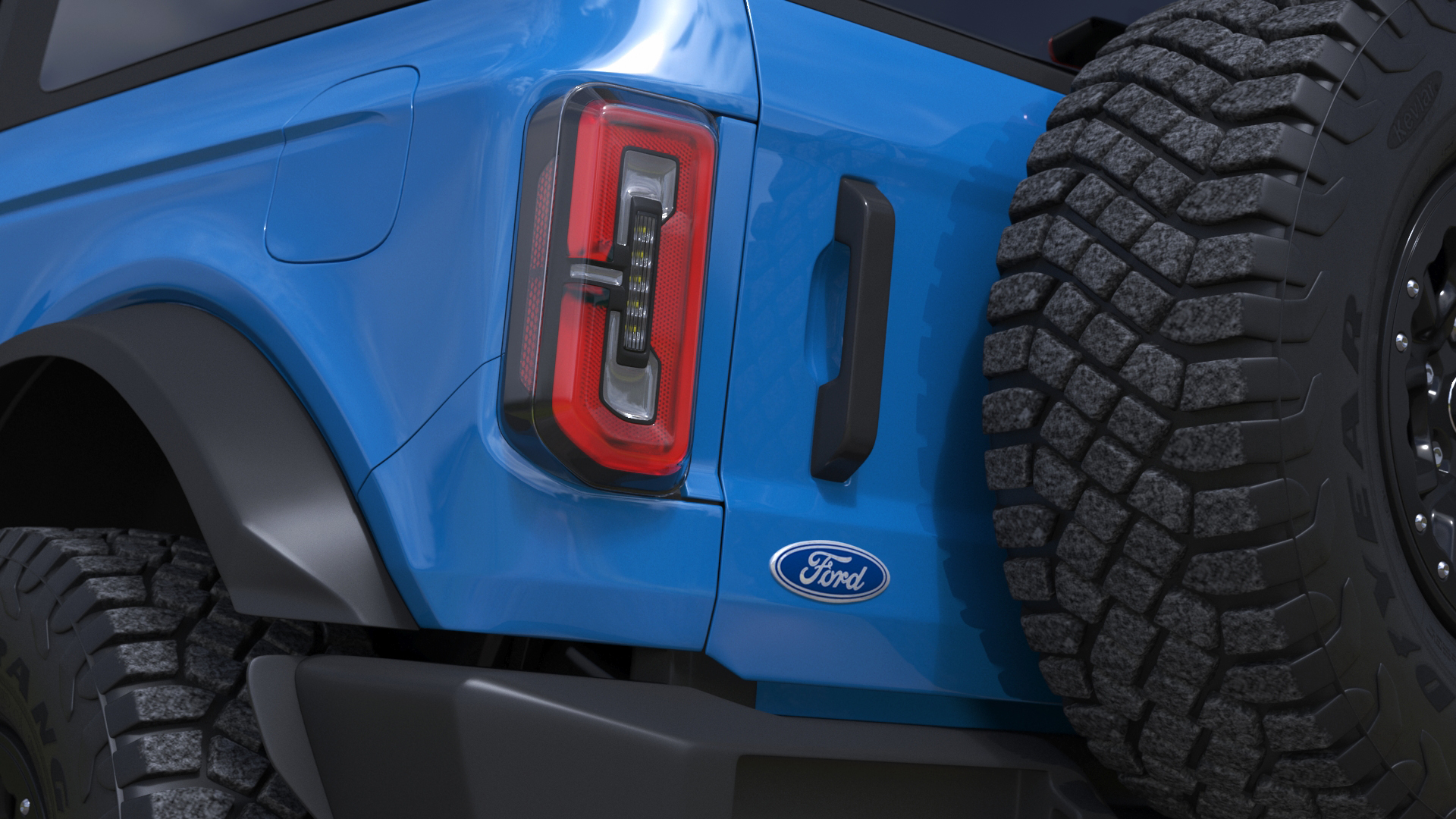 3D model Ford Bronco Off Road SUV Antimatter Blue