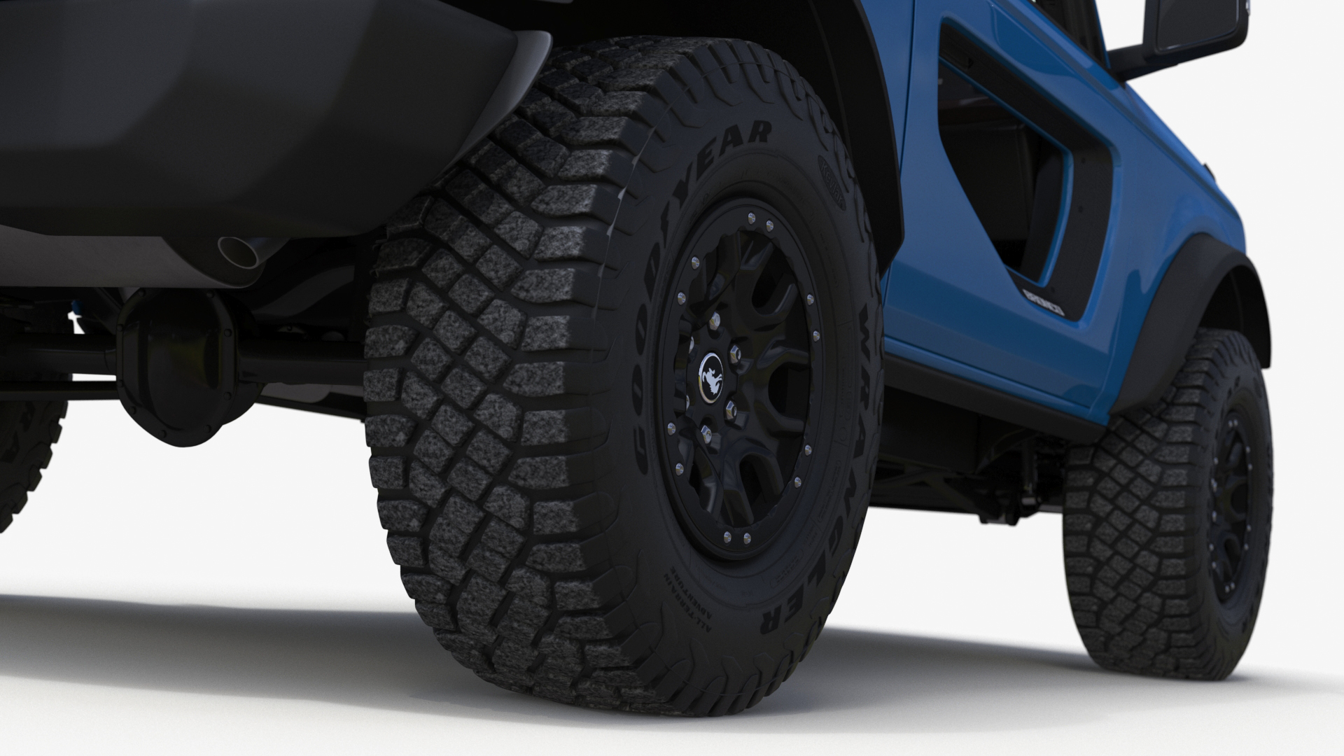 3D model Ford Bronco Off Road SUV Antimatter Blue