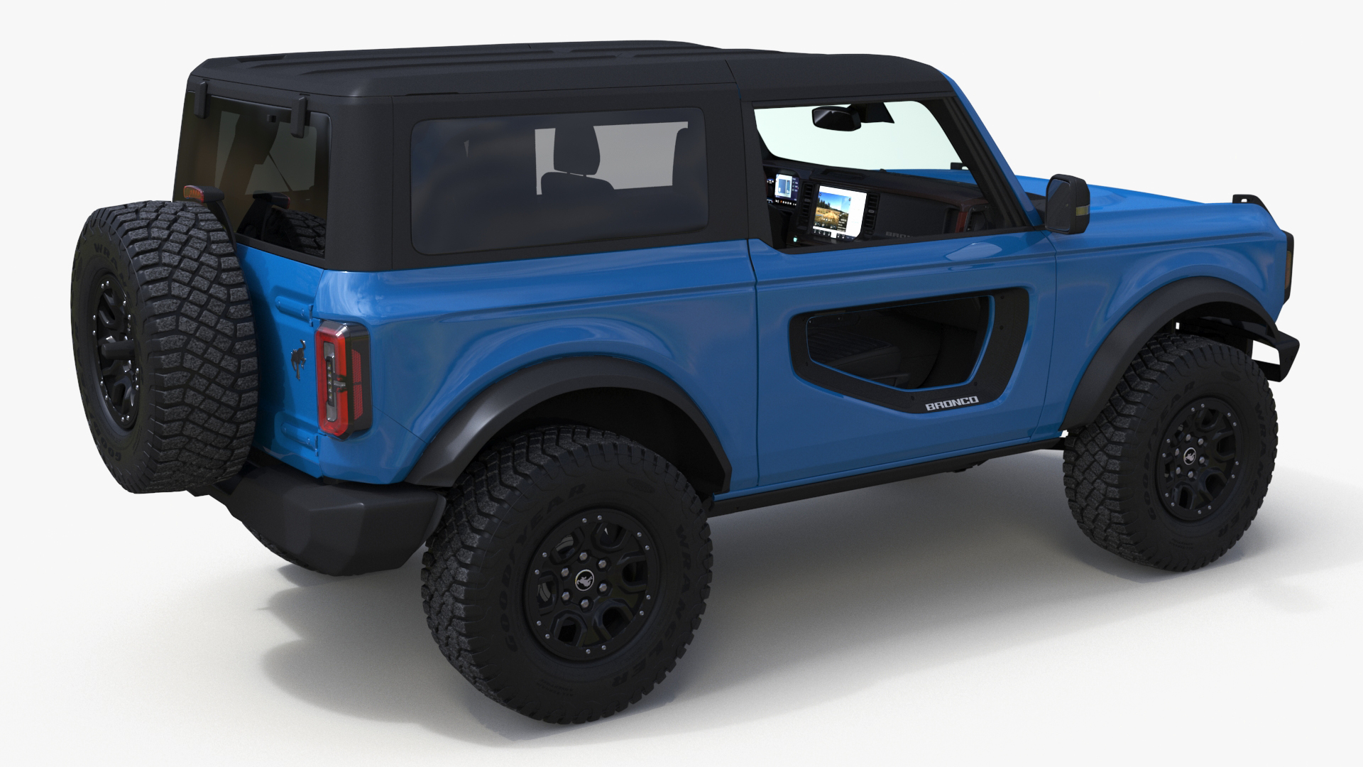 3D model Ford Bronco Off Road SUV Antimatter Blue