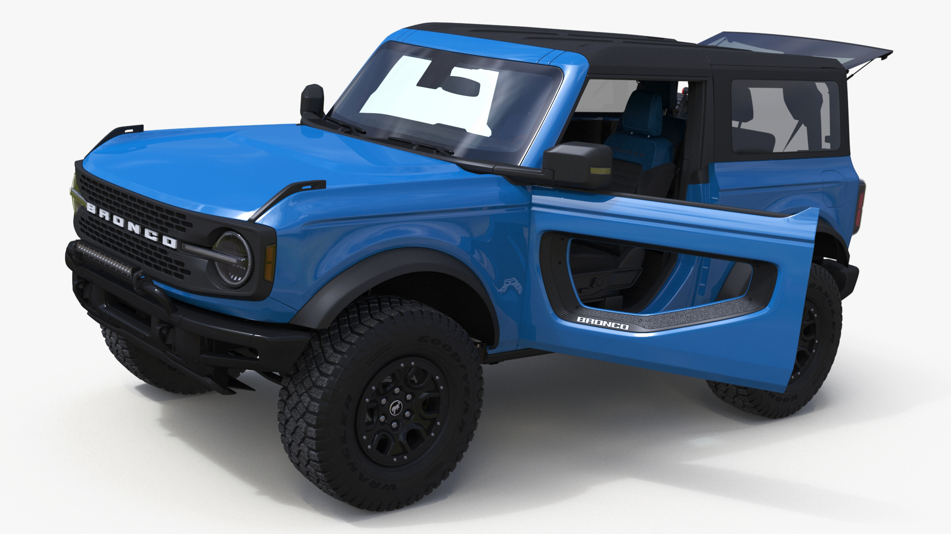 3D model Ford Bronco Off Road SUV Antimatter Blue