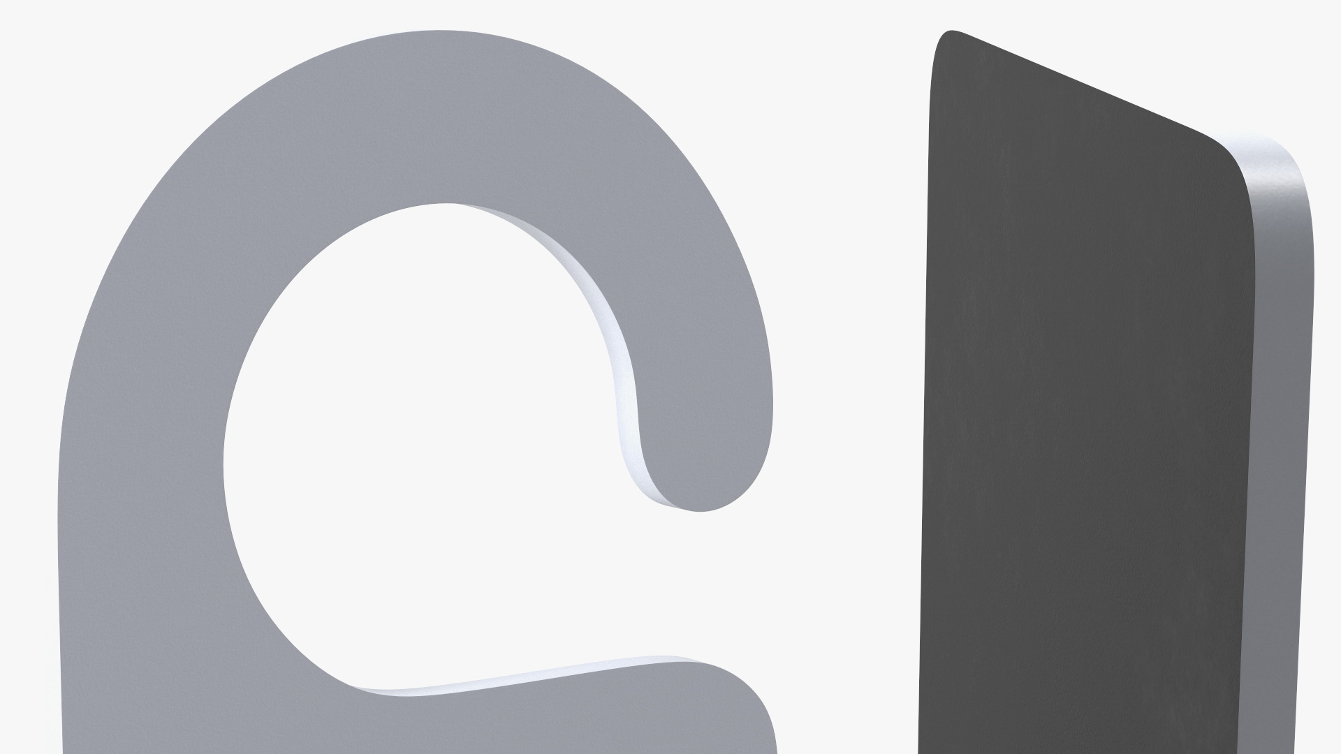 3D Door Hanger Tag Blank White Black model