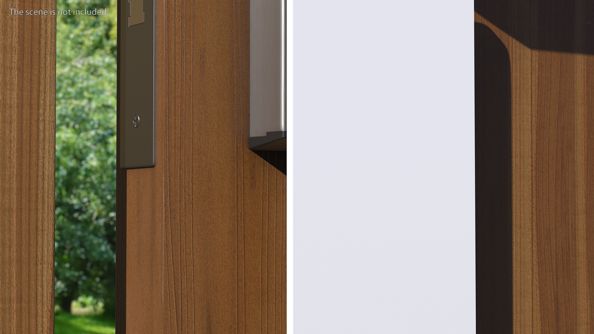 3D Door Hanger Tag Blank White Black model