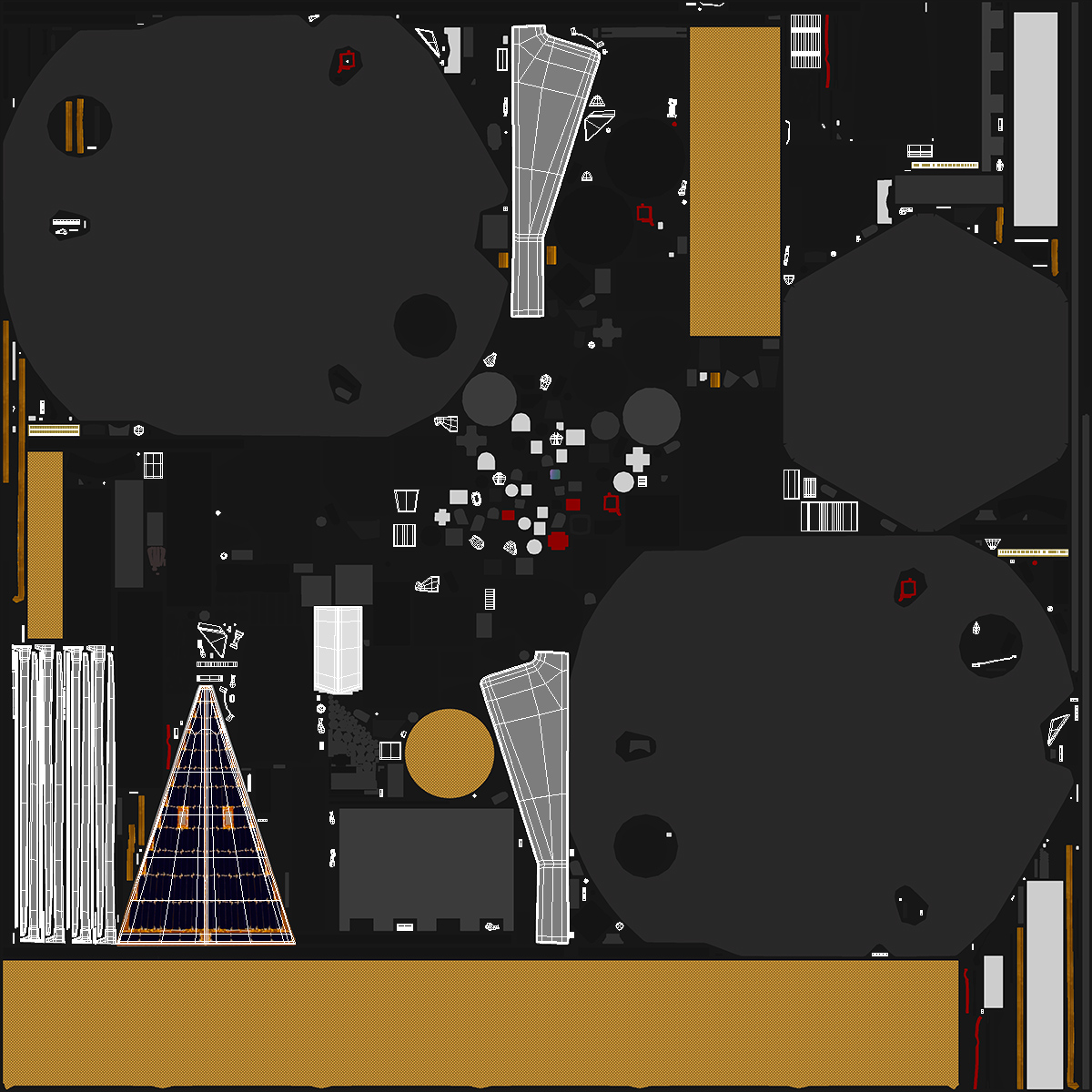 3D Lander Solar Array model