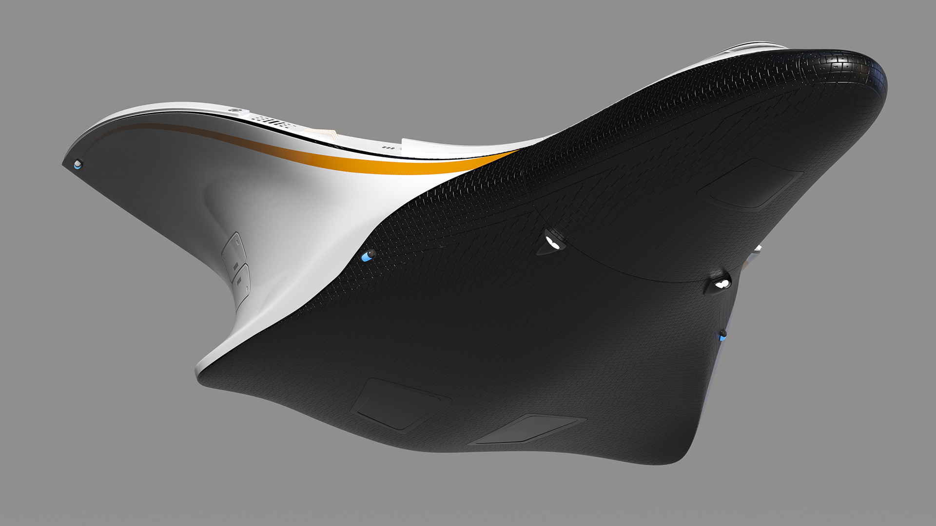 3D Futuristic Shuttle Spaceship Concept