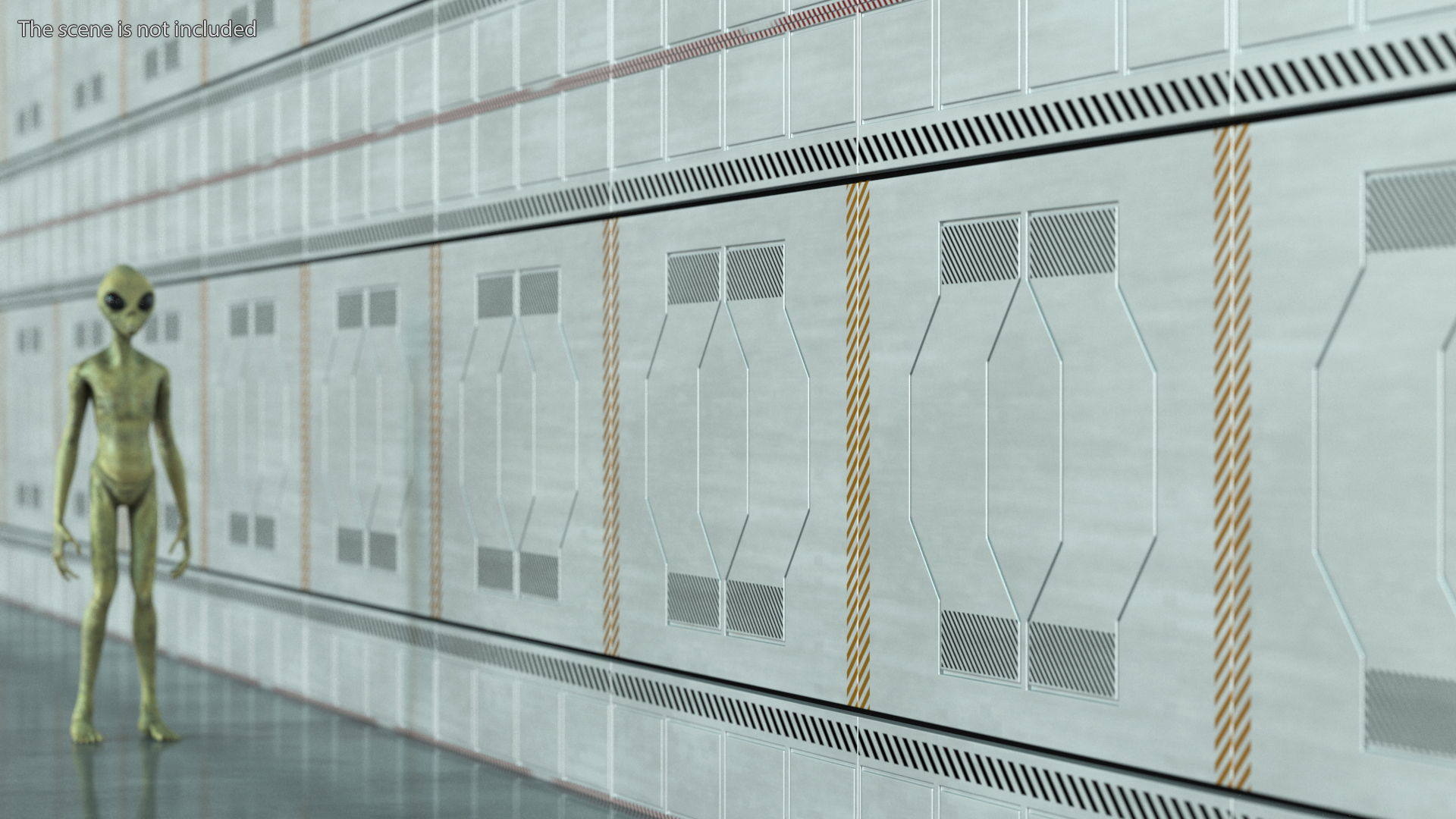 Futuristic Floor Panels Set 3D