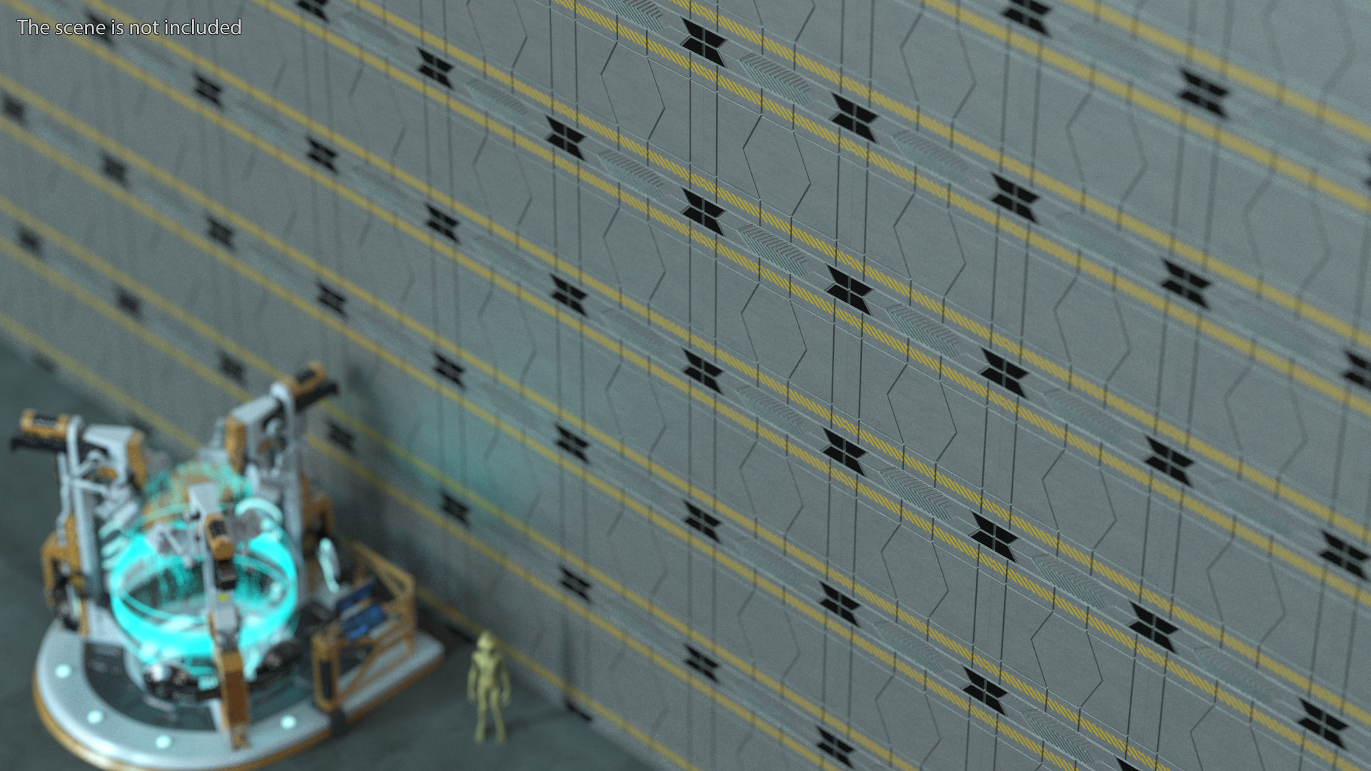 Futuristic Floor Panels Set 3D