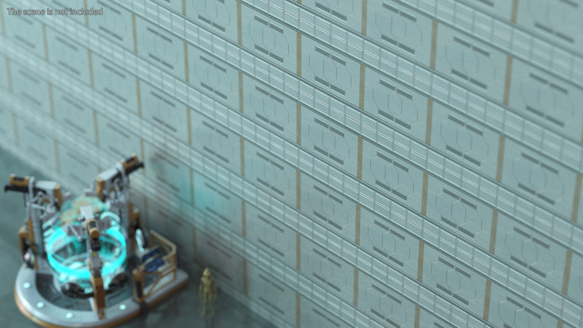 Futuristic Floor Panels Set 3D