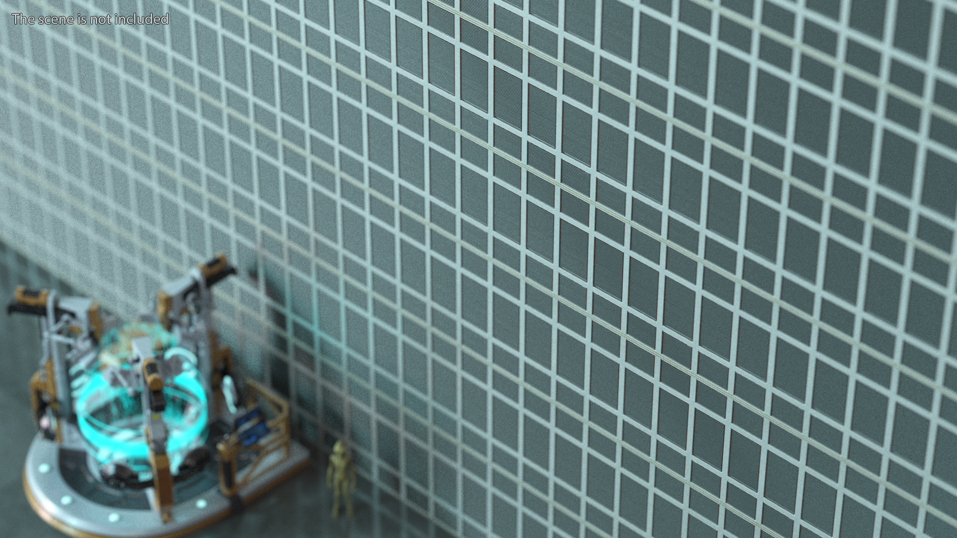 Futuristic Floor Panels Set 3D