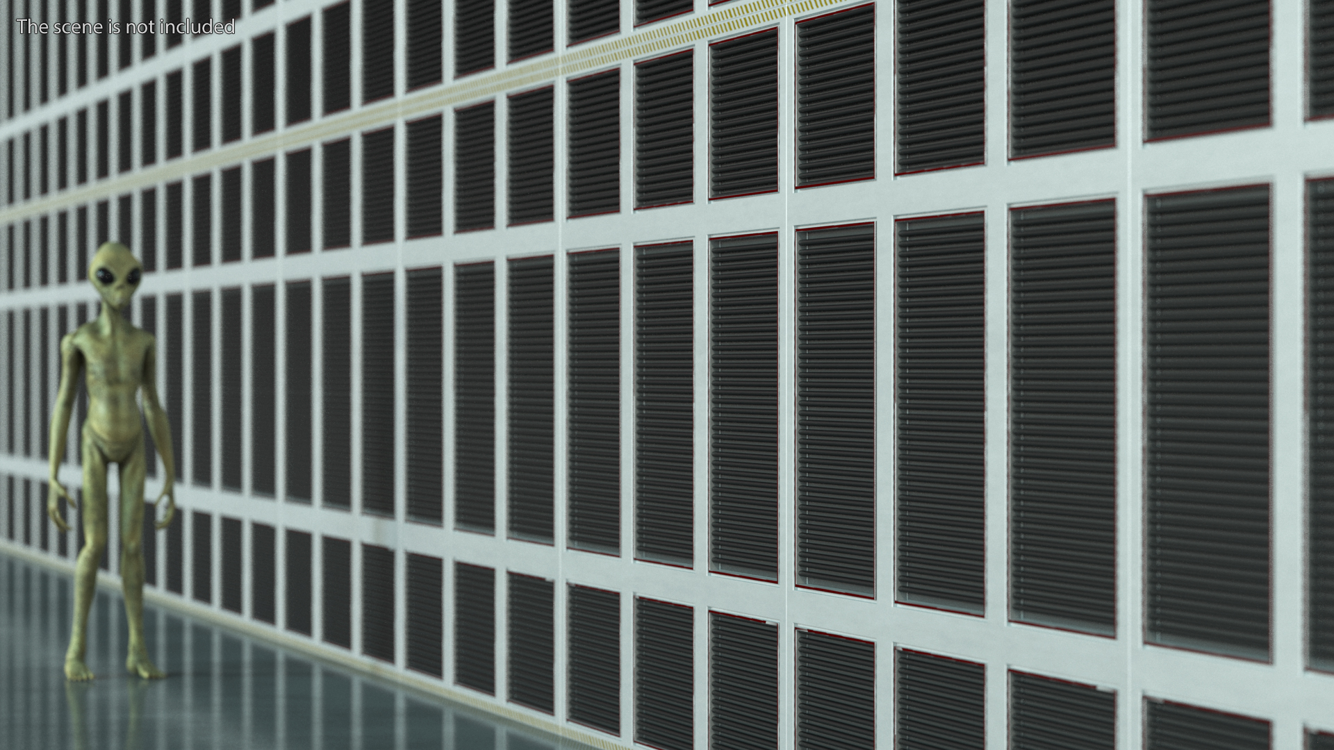Futuristic Floor Panels Set 3D