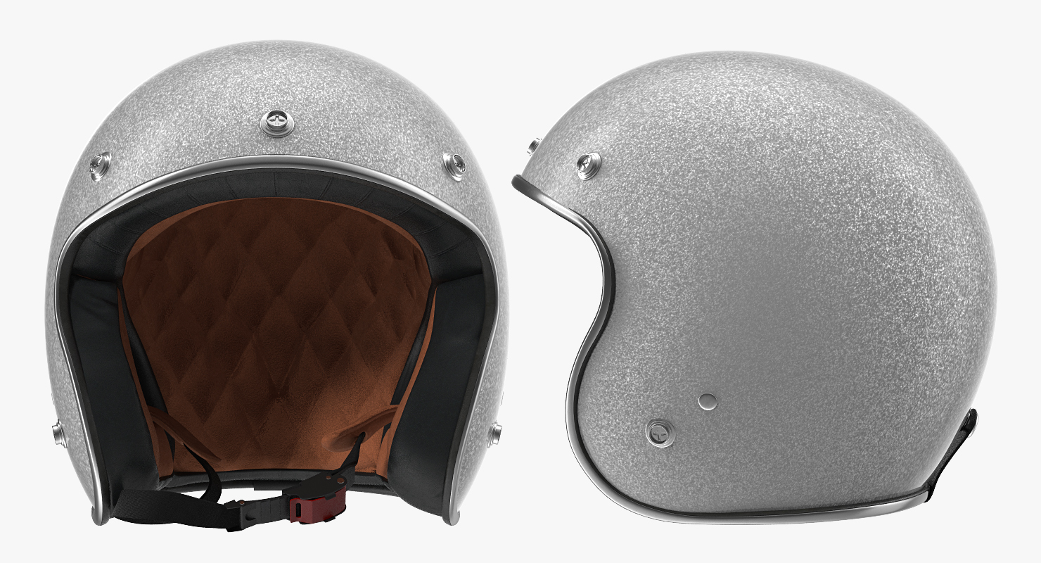 3D Vintage Motorcycle Helmet Generic model