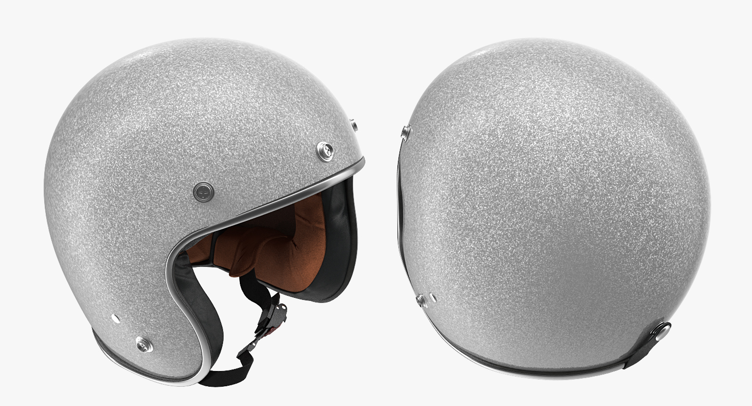 3D Vintage Motorcycle Helmet Generic model
