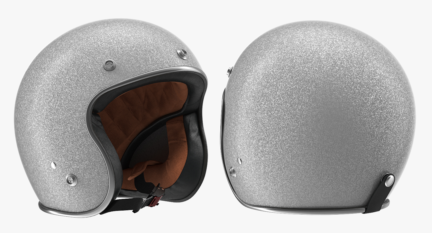 3D Vintage Motorcycle Helmet Generic model