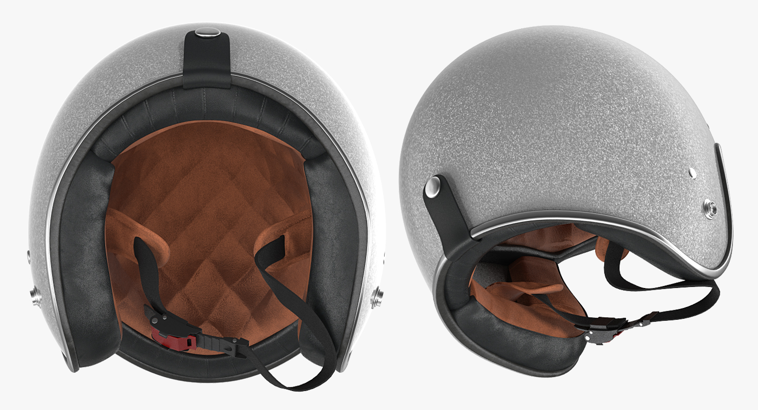 3D Vintage Motorcycle Helmet Generic model