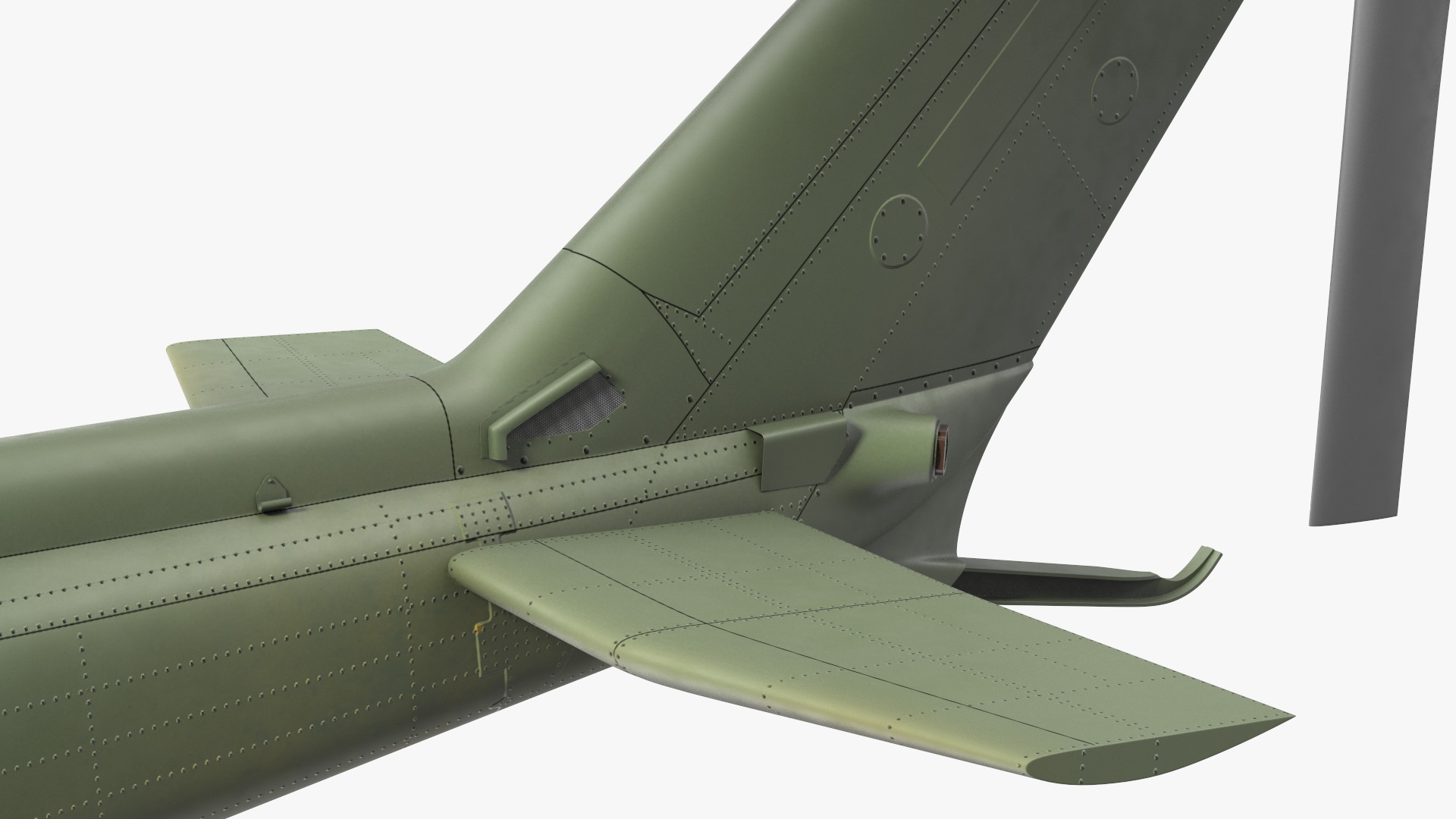 3D Military Medium Utility Helicopter Exterior Only model