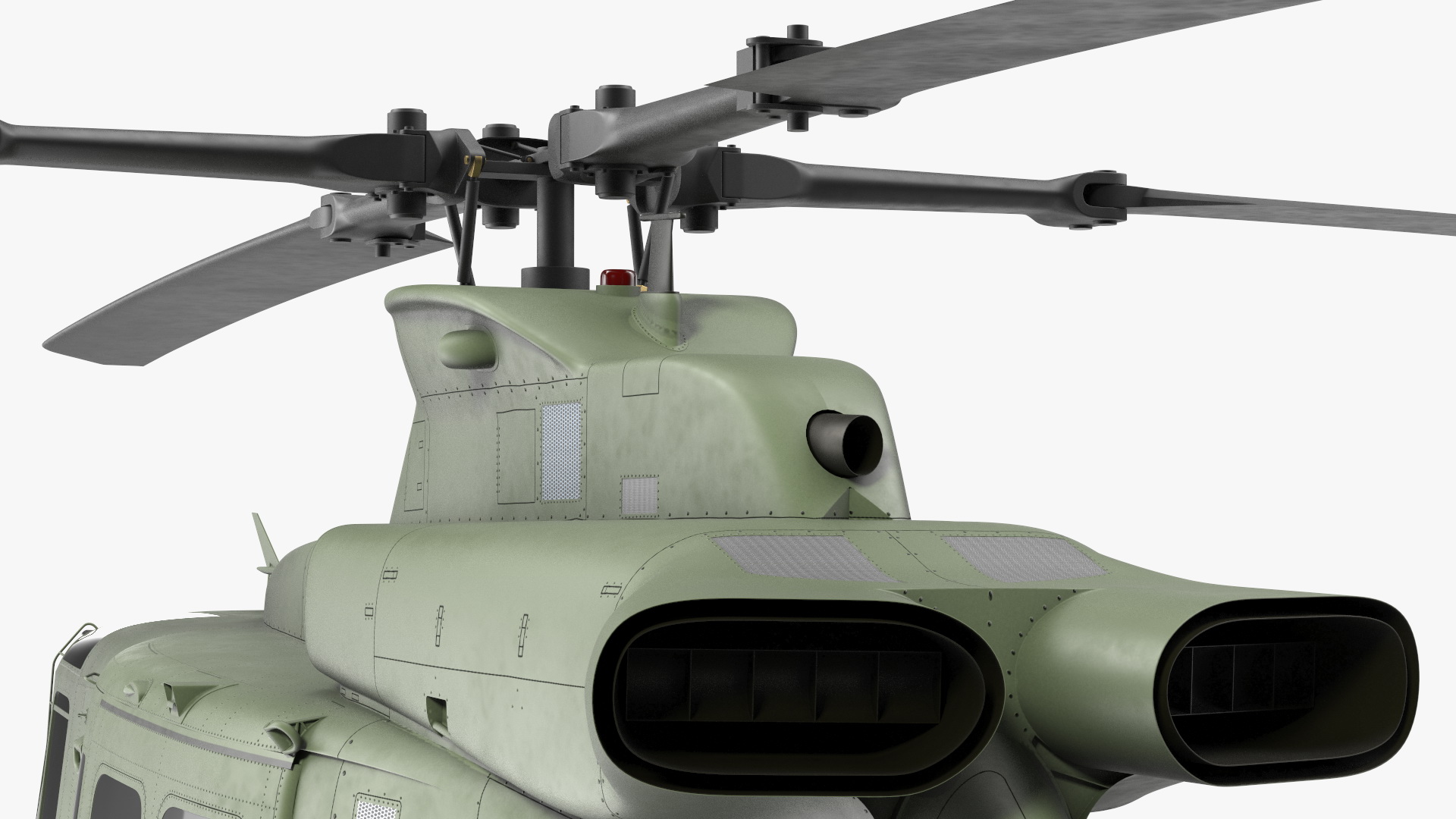 3D Military Medium Utility Helicopter Exterior Only model
