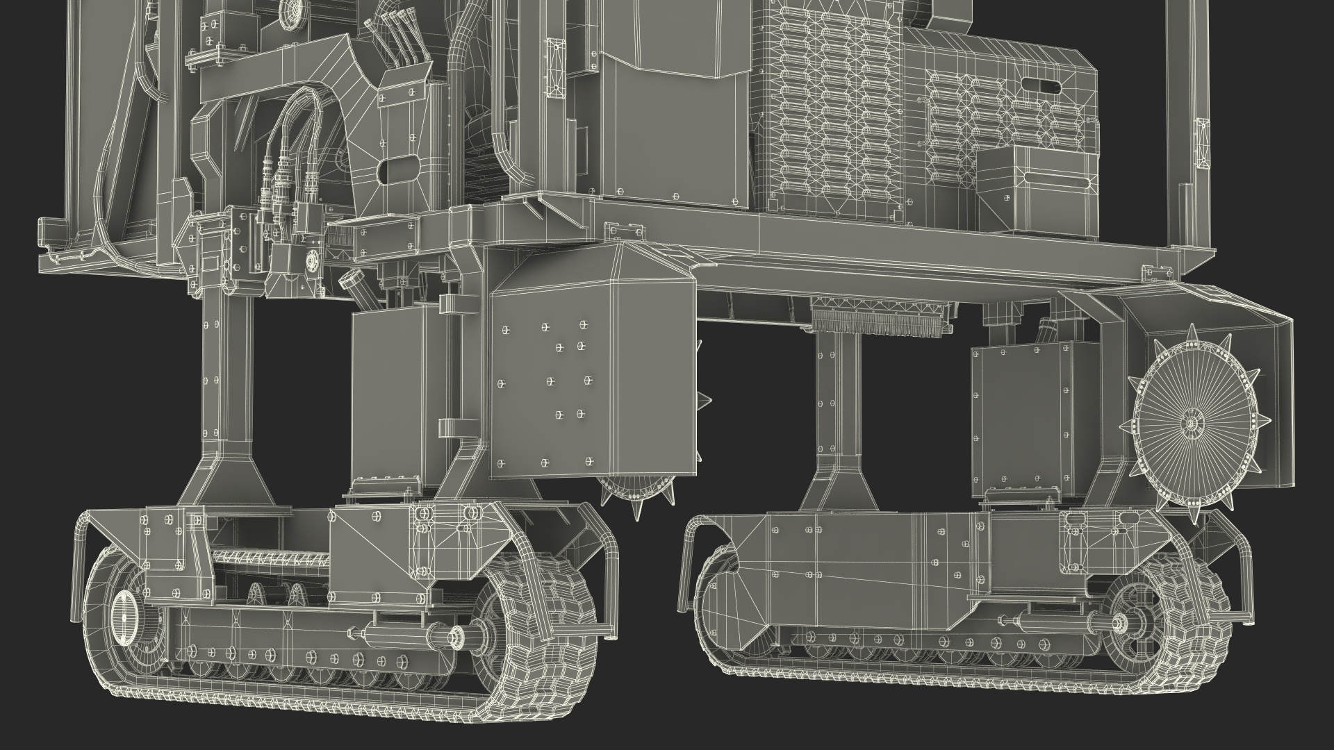 Self Propelled Tea Harvester Ochiai OHC-W Rigged for Cinema 4D 3D