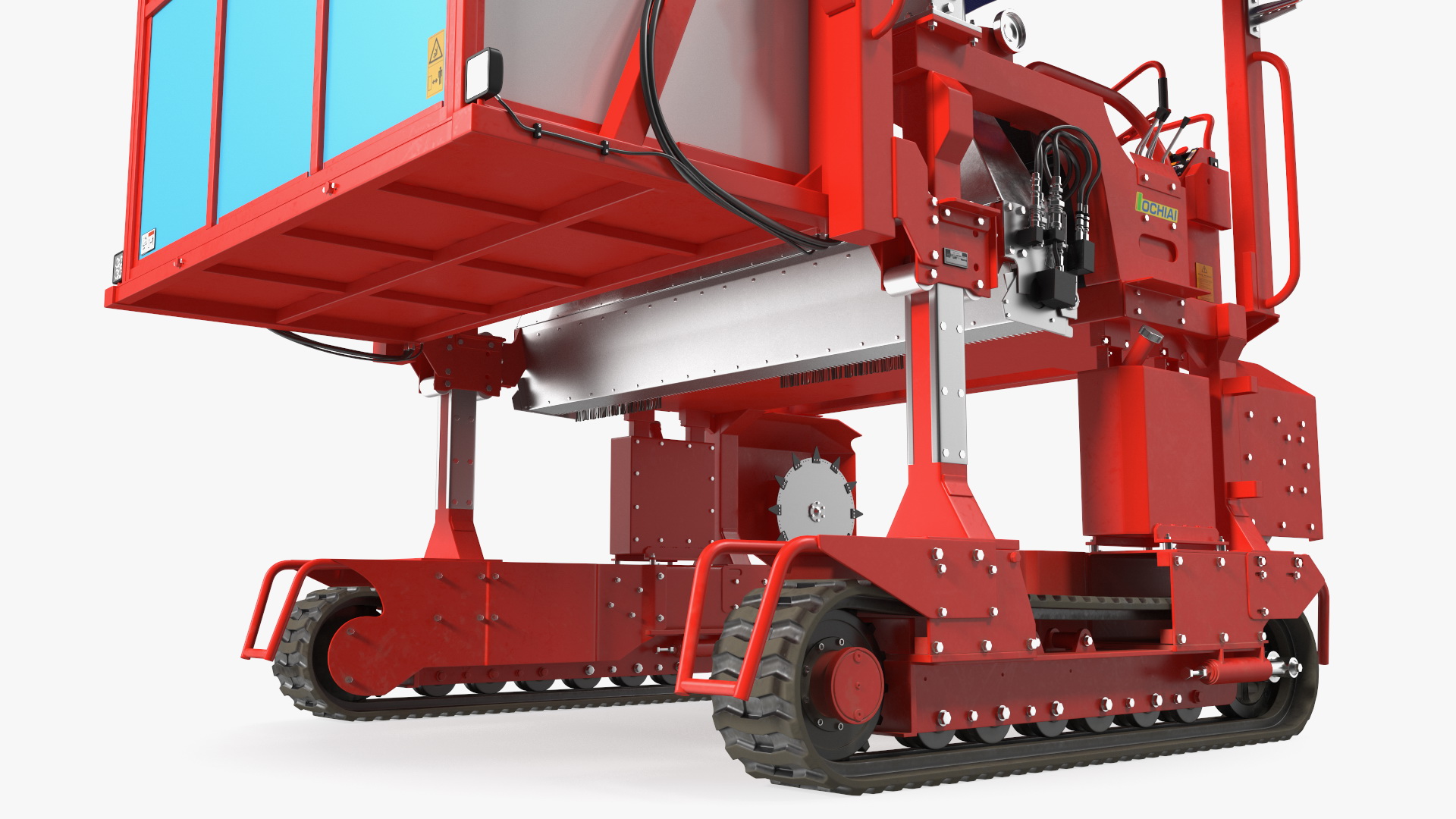 Self Propelled Tea Harvester Ochiai OHC-W Rigged for Cinema 4D 3D