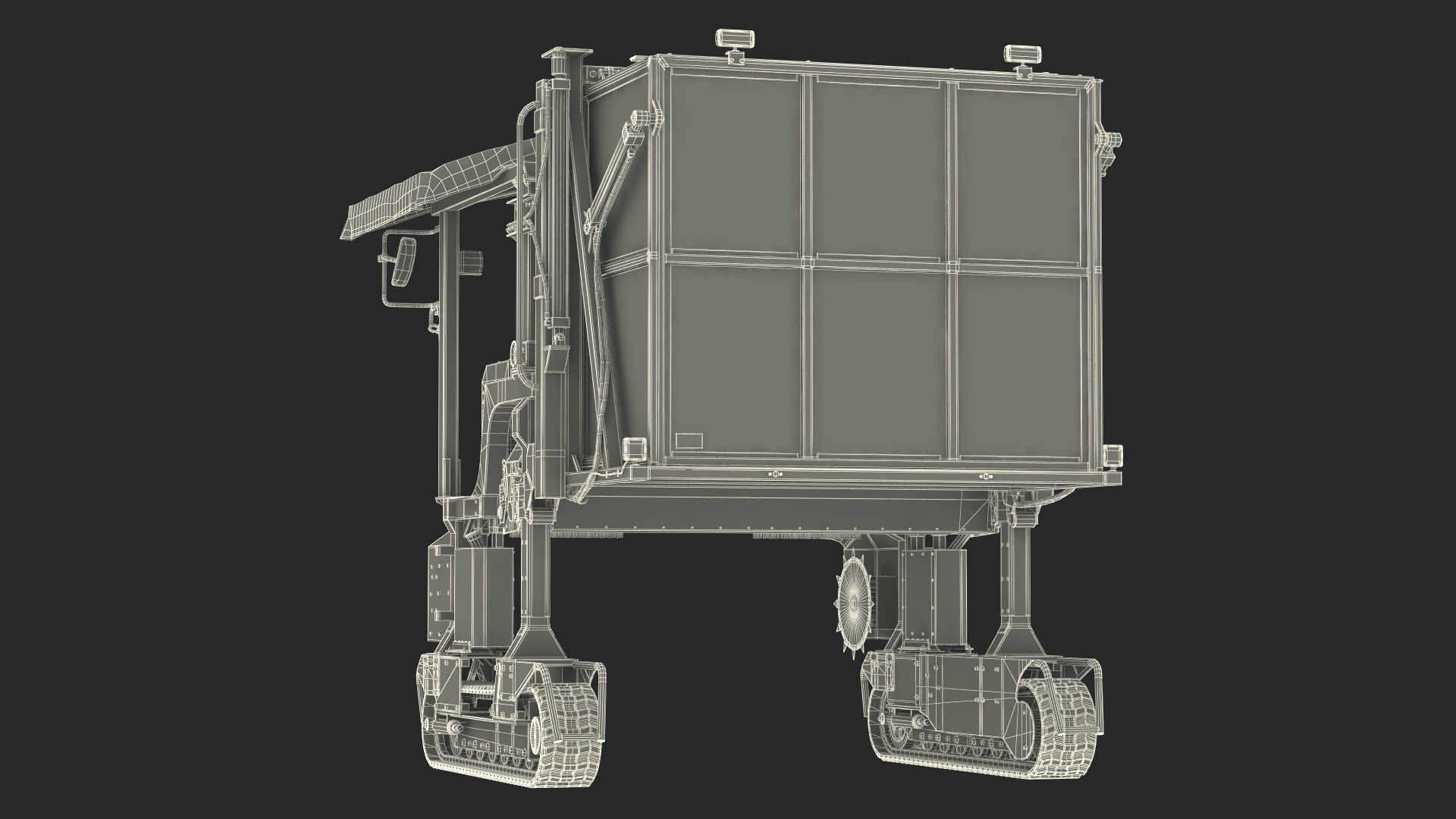 Self Propelled Tea Harvester Ochiai OHC-W Rigged for Cinema 4D 3D