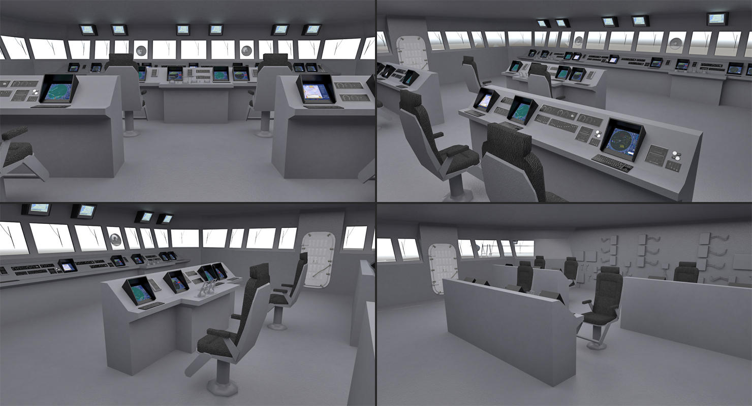 3D Arleigh Burke Destroyer Mahan DDG 72 Rigged model