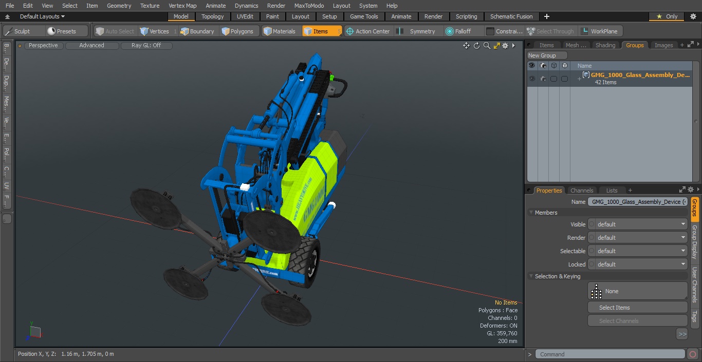 3D model GMG 1000 Glass Assembly Device