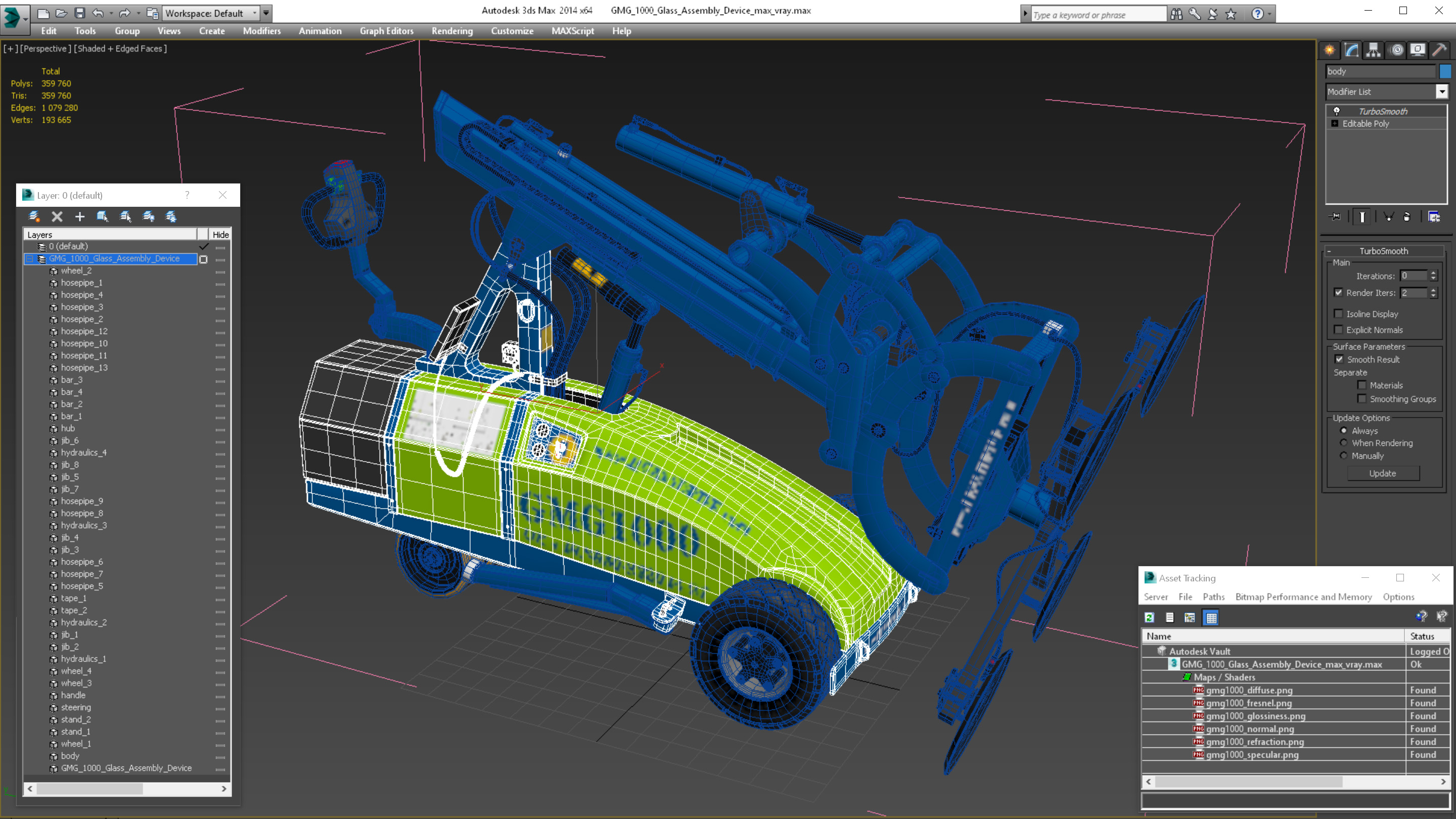 3D model GMG 1000 Glass Assembly Device