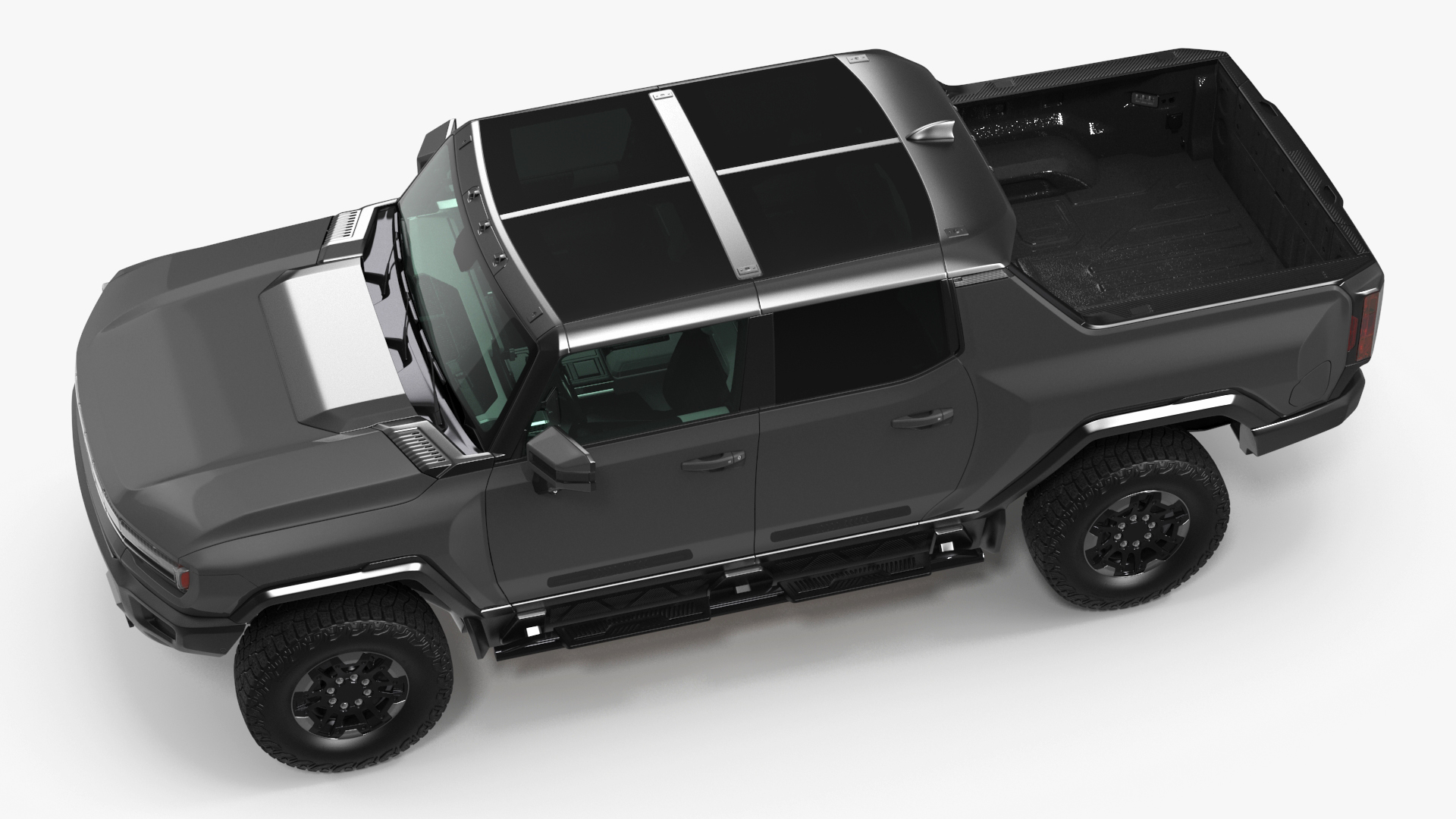 Pickup Truck with Gooseneck Trailer and Mini Tractor 3D