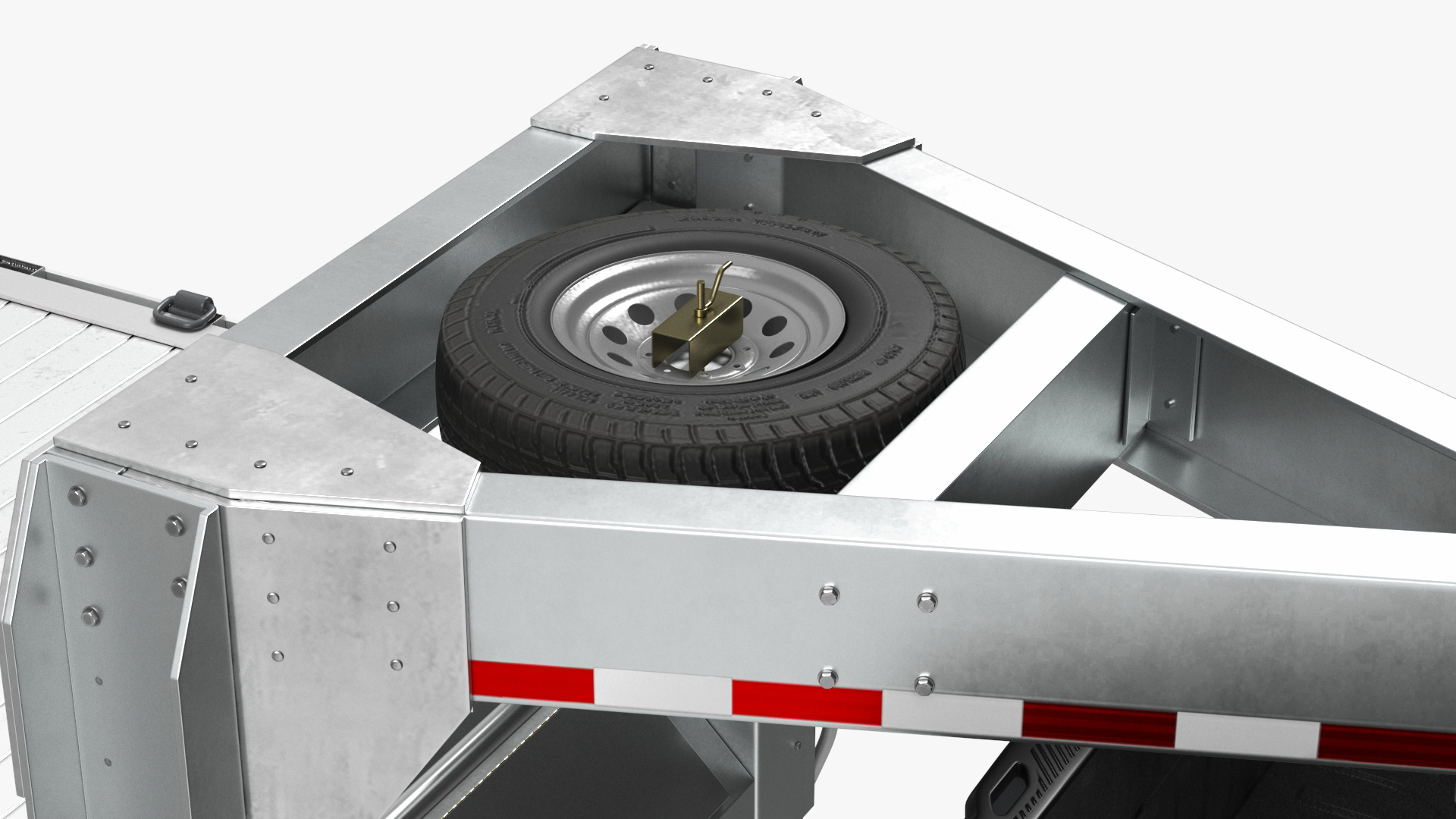 Pickup Truck with Gooseneck Trailer and Mini Tractor 3D
